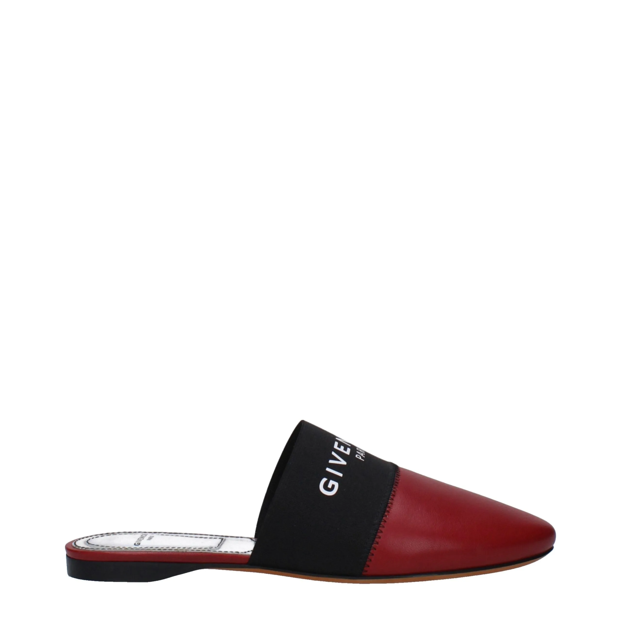 Givenchy Red Leather Slippers sold by Siebentaschen