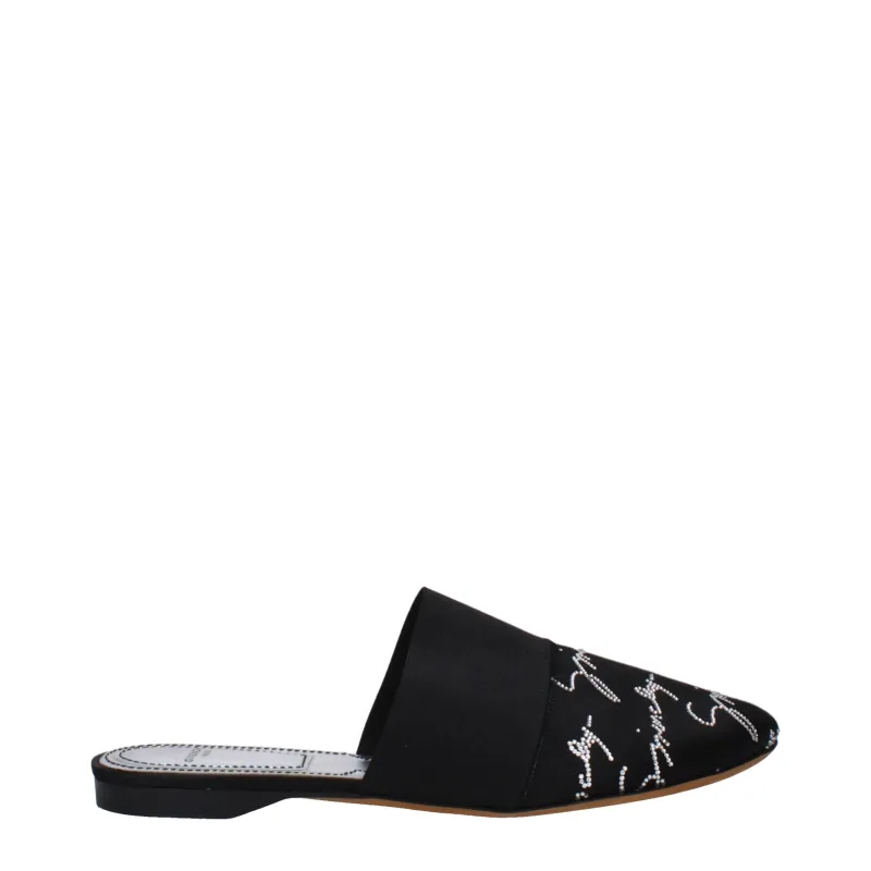 Givenchy Black Satin Slippers sold by Siebentaschen