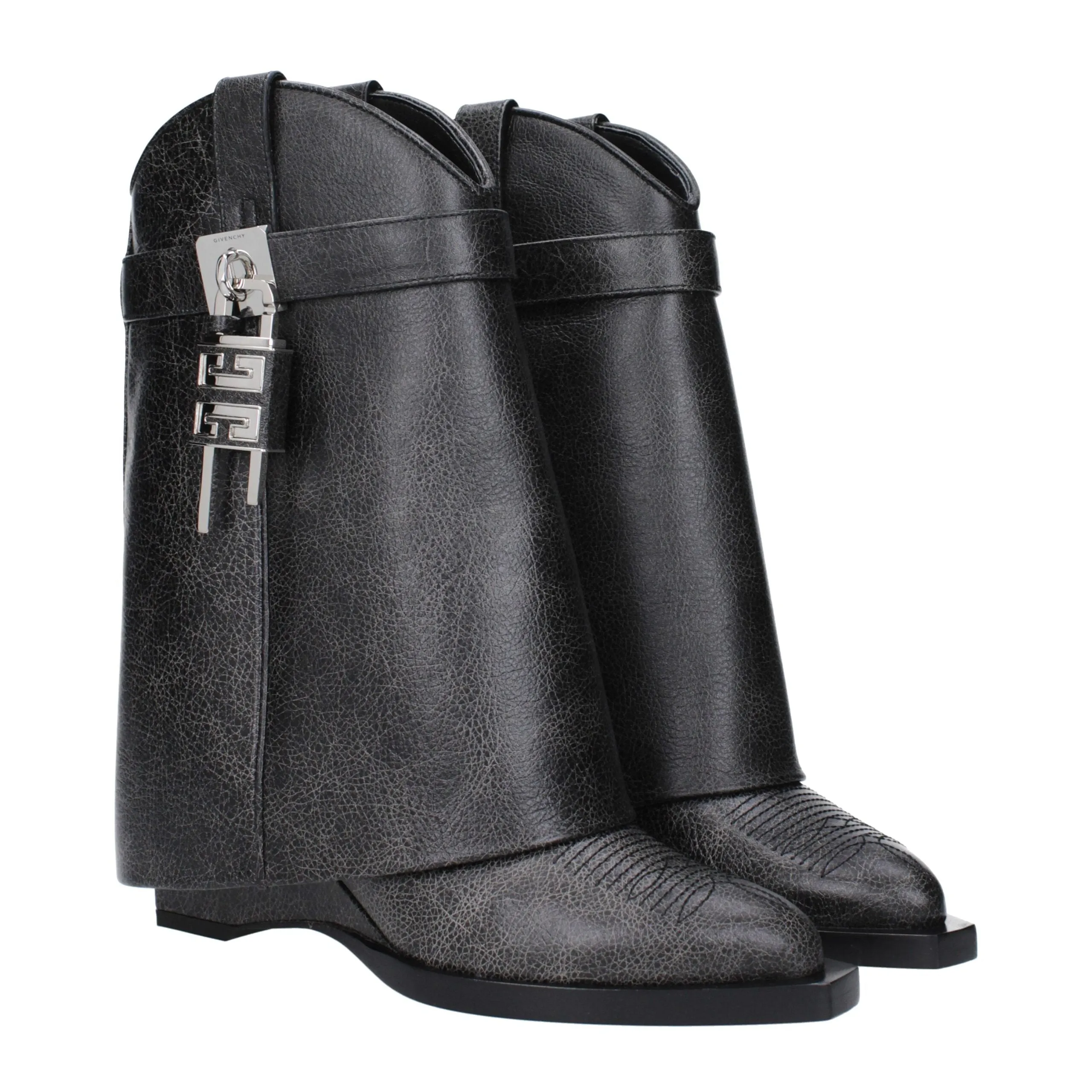 Givenchy Black Leather Ankle Boots sold by Siebentaschen product image thumbnail 2