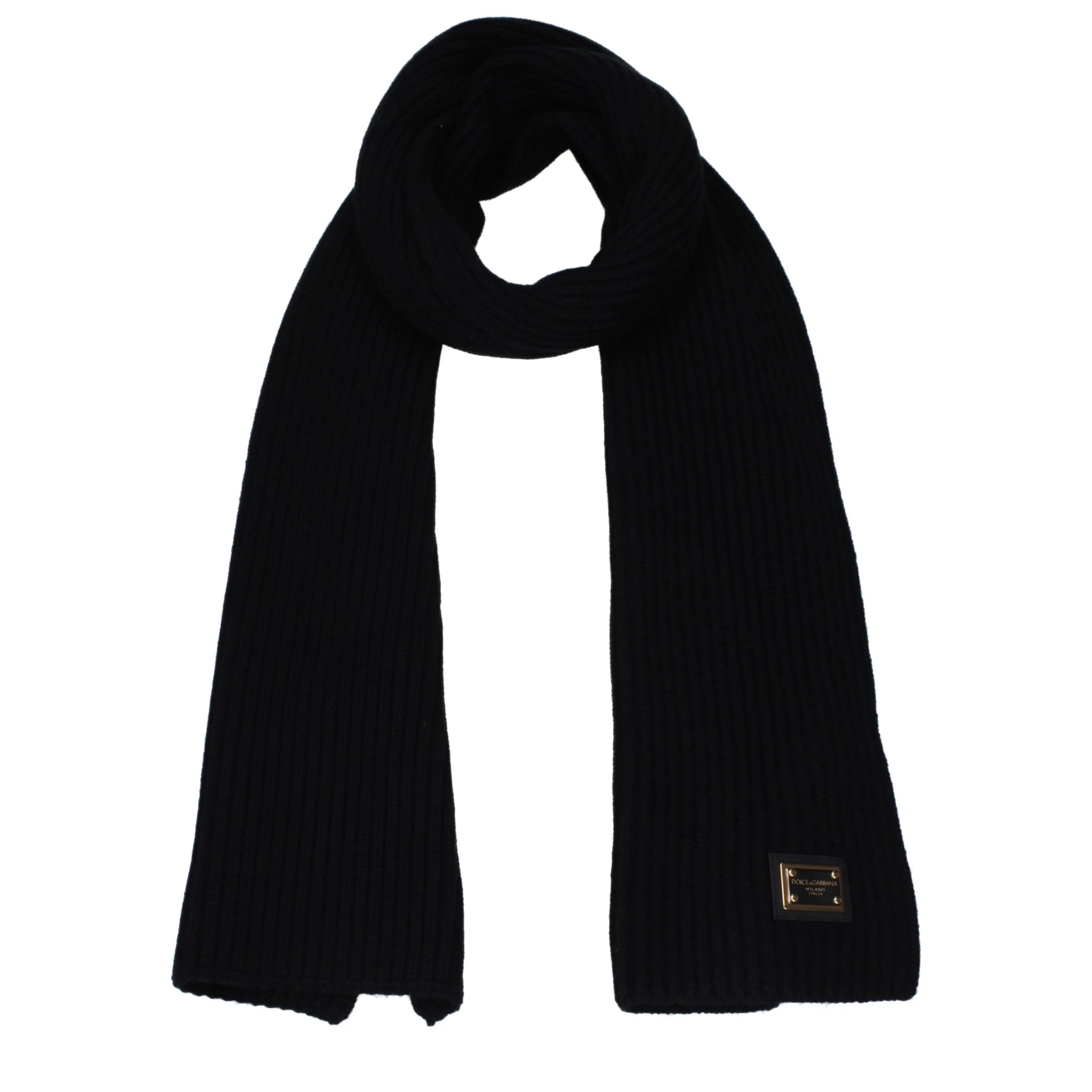 Dolce & Gabbana Black Cashmere Scarf sold by Siebentaschen