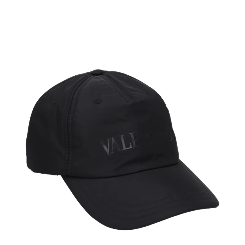 Valentino Garavani Black Polyamide Cap (Baseball Hat) sold by Siebentaschen