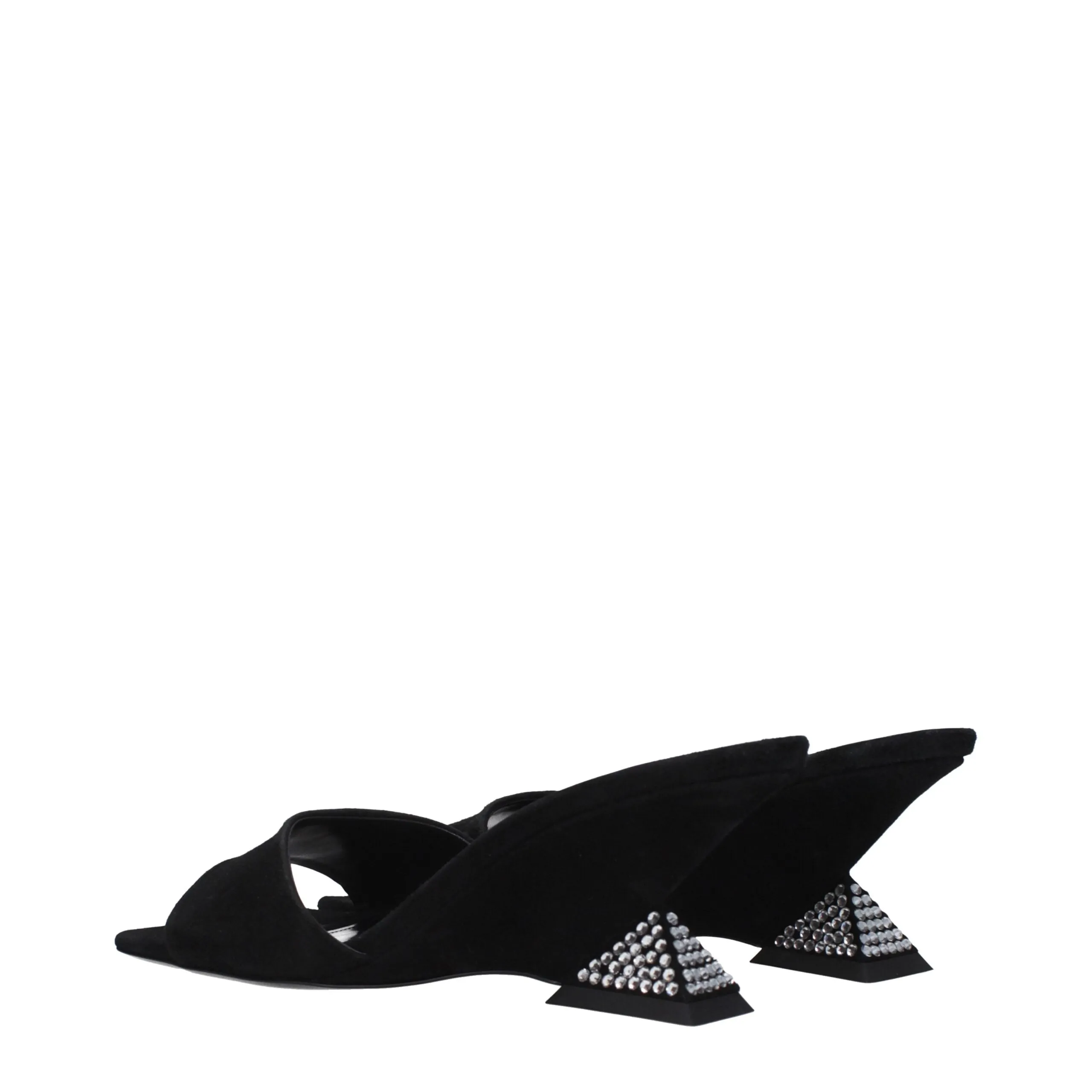 The Attico Black Leather Platform Sandals sold by Siebentaschen product image thumbnail 4