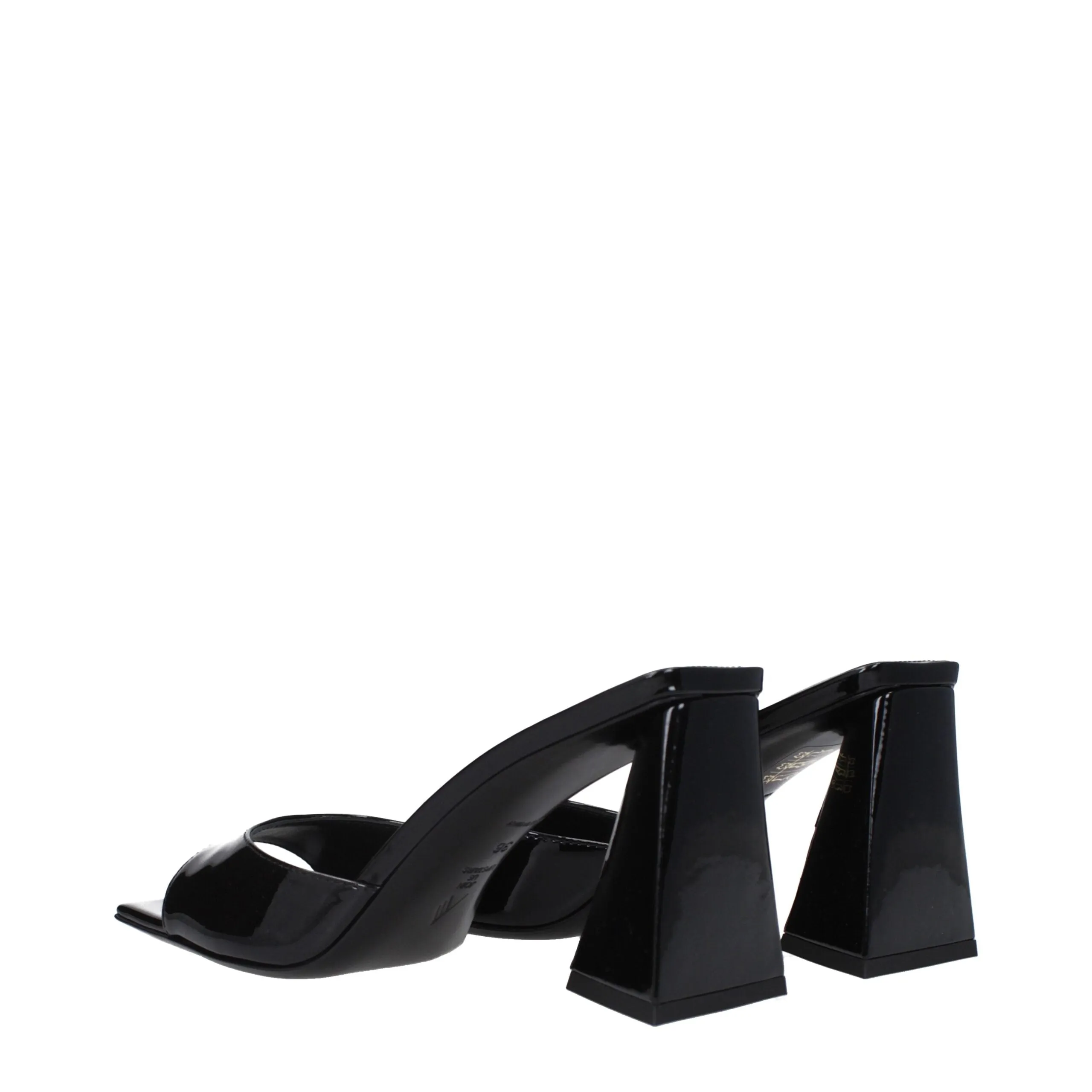 The Attico Black Leather Stiletto Heel Sandals sold by Siebentaschen product image thumbnail 4
