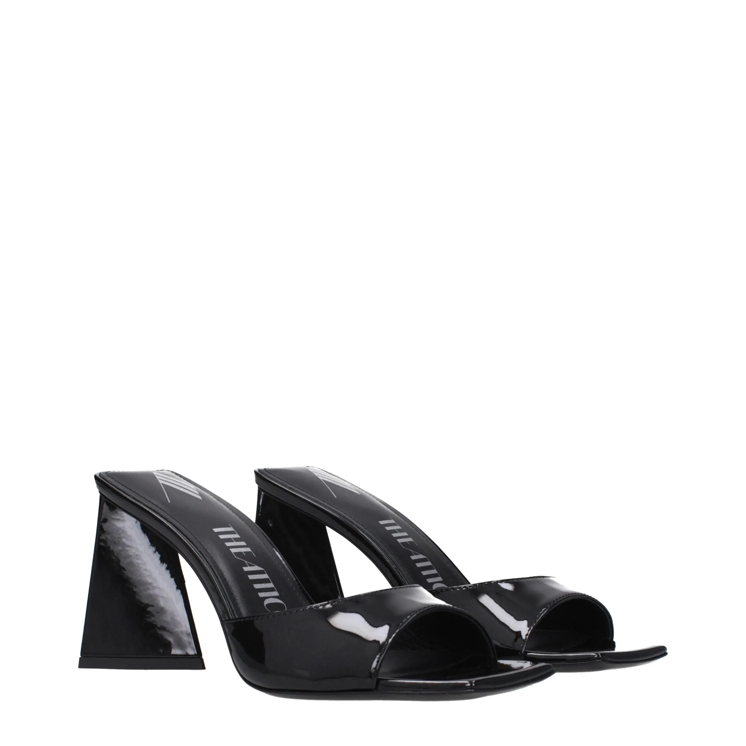 The Attico Black Leather Stiletto Heel Sandals sold by Siebentaschen product image thumbnail 2