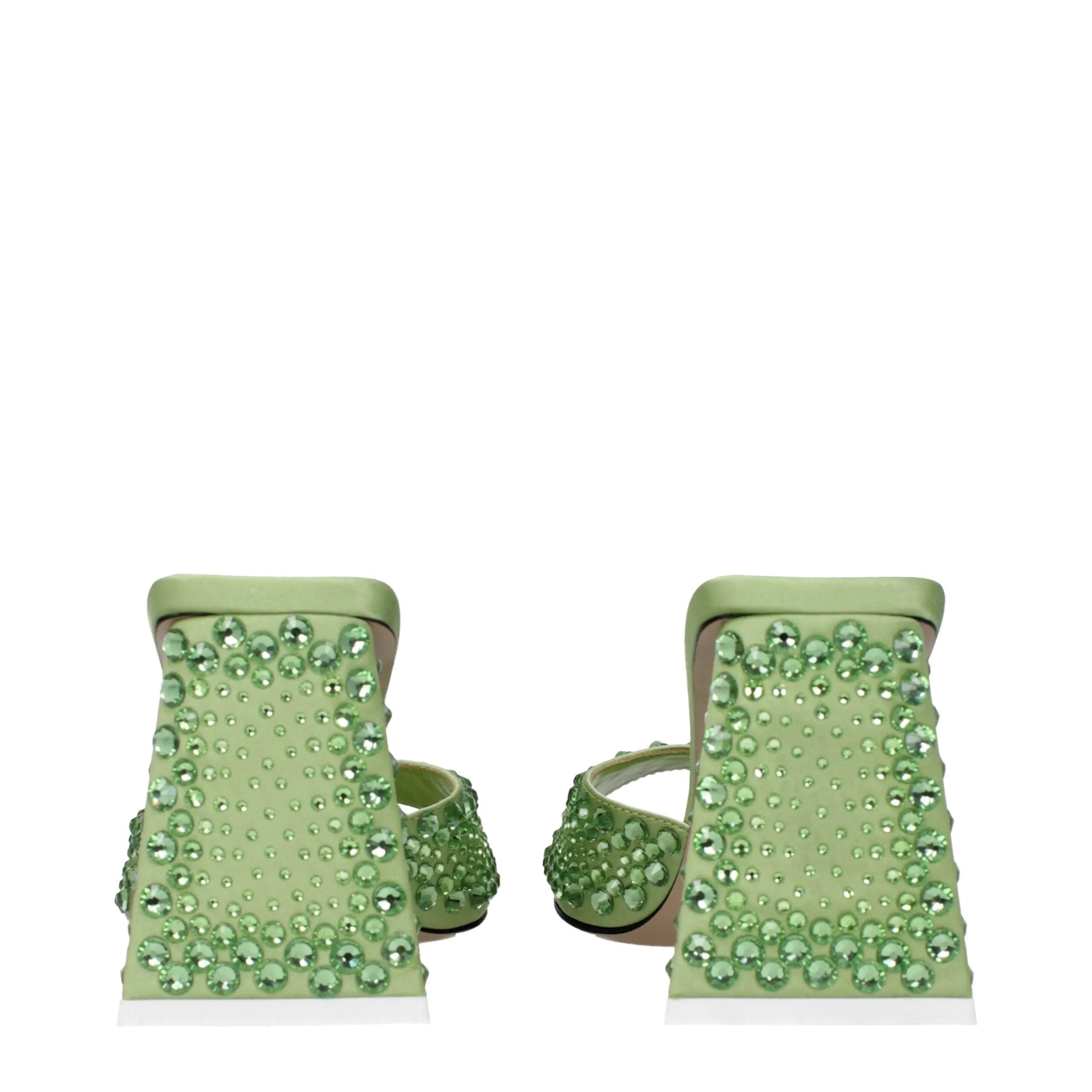 The Attico Green Satin Stiletto Heel Sandals sold by Siebentaschen product image thumbnail 5