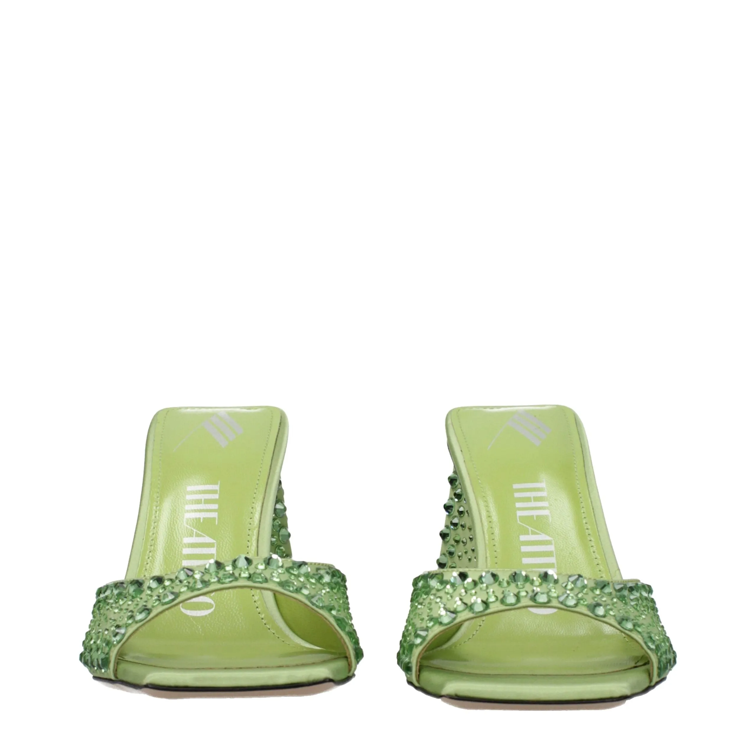 The Attico Green Satin Stiletto Heel Sandals sold by Siebentaschen product image thumbnail 3