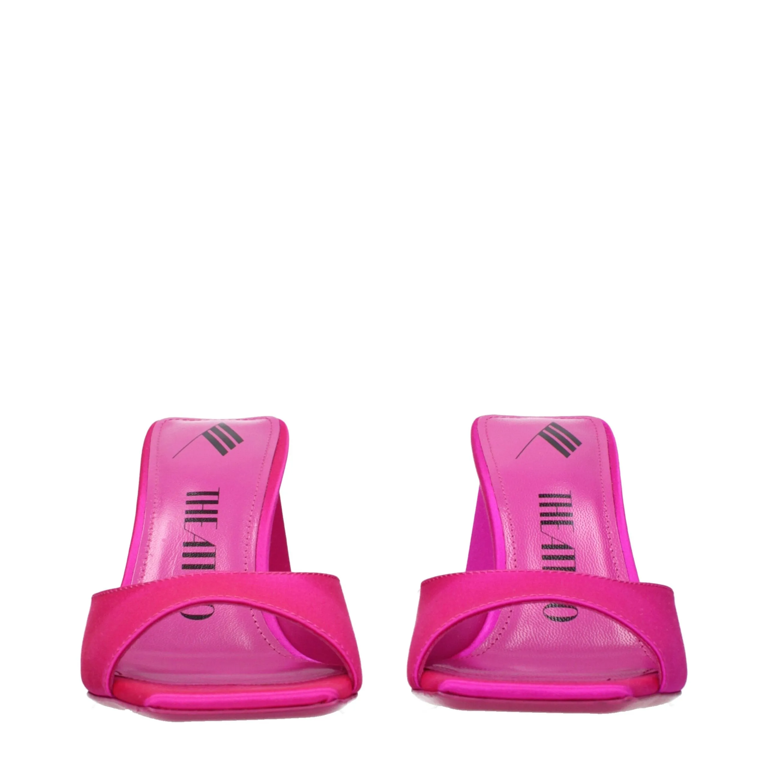 The Attico Pink Satin Stiletto Heel Sandals sold by Siebentaschen product image thumbnail 3