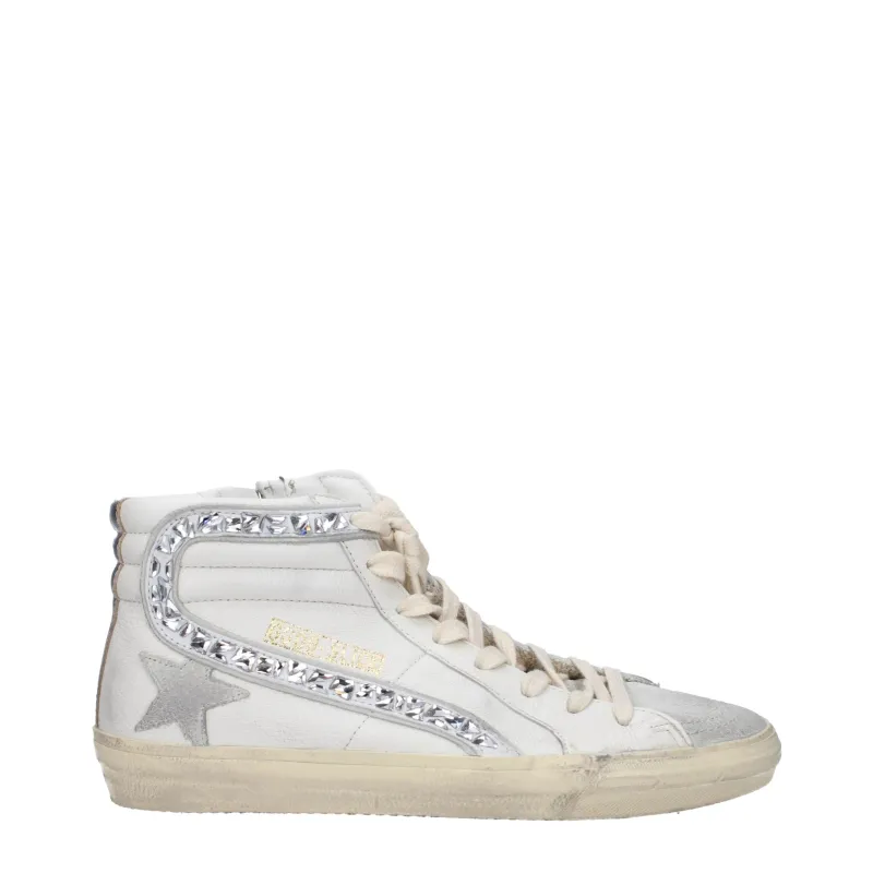 Golden Goose White Leather High Top Sneakers sold by Siebentaschen