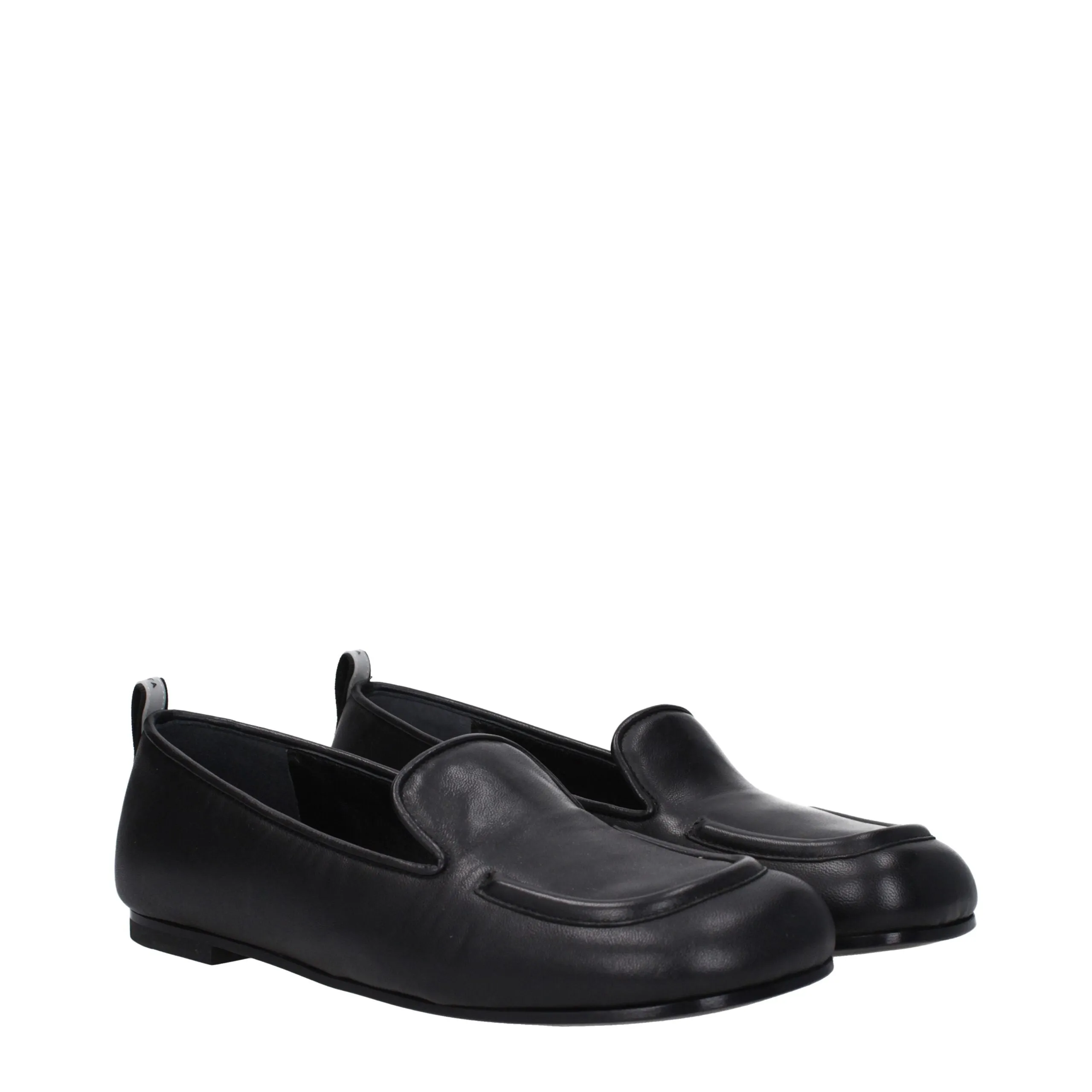Premiata Black Leather Slip-On Loafers sold by Siebentaschen product image thumbnail 2