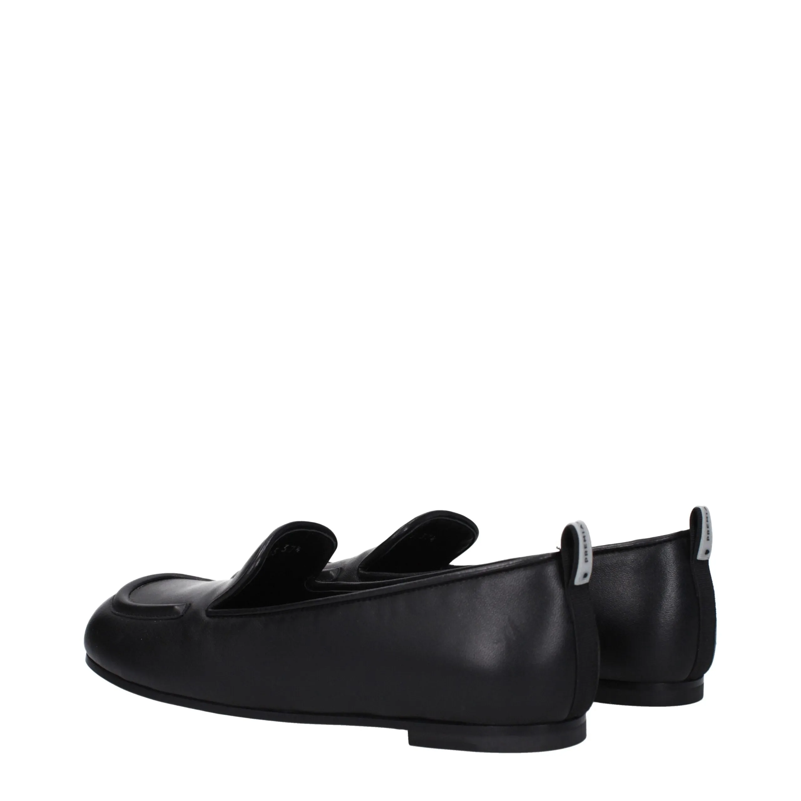 Premiata Black Leather Slip-On Loafers sold by Siebentaschen product image thumbnail 4