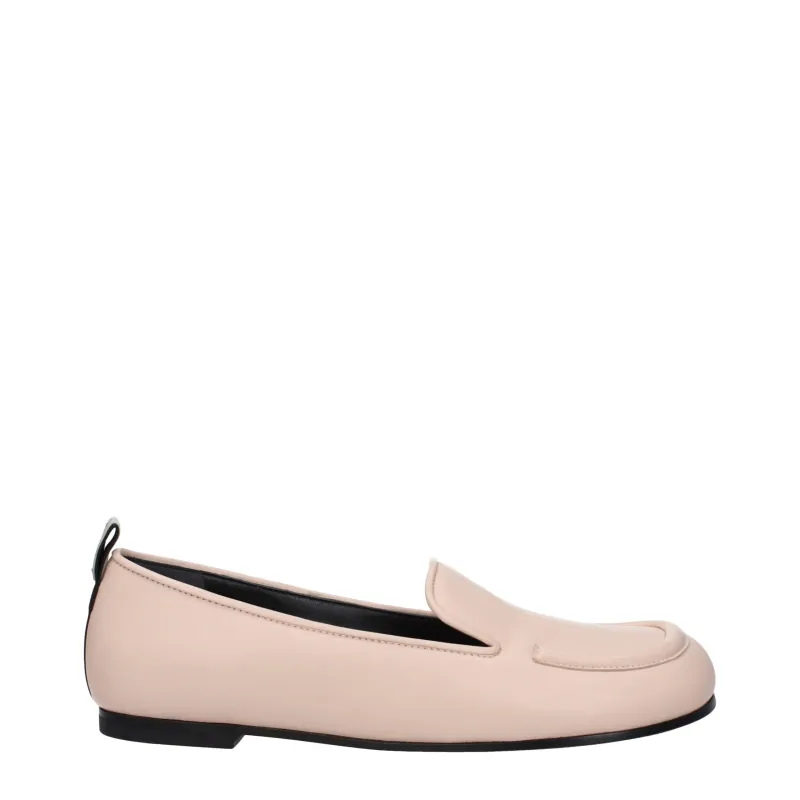 Premiata Pink Leather Slip-On Loafers sold by Siebentaschen