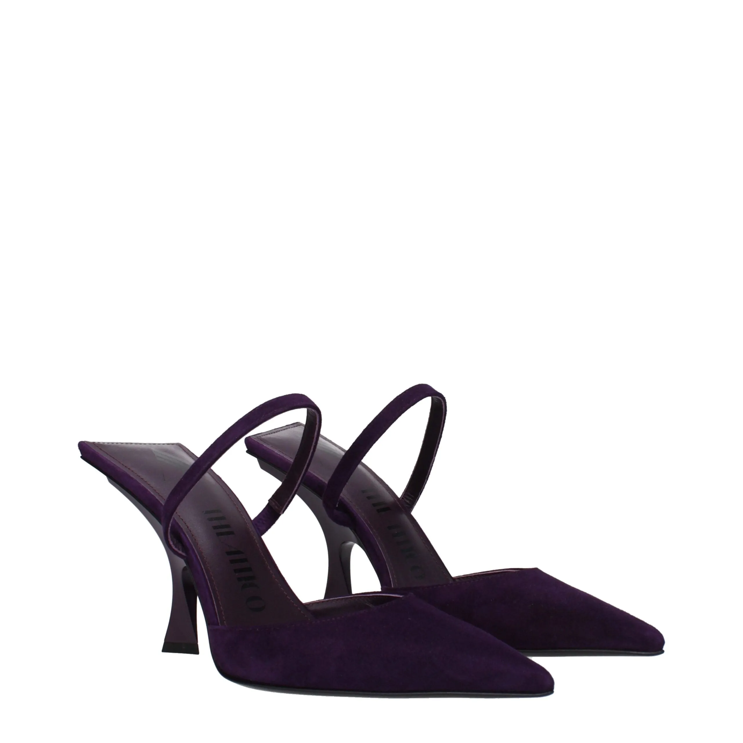 The Attico Purple Leather Stiletto Heel Sandals sold by Siebentaschen product image thumbnail 2