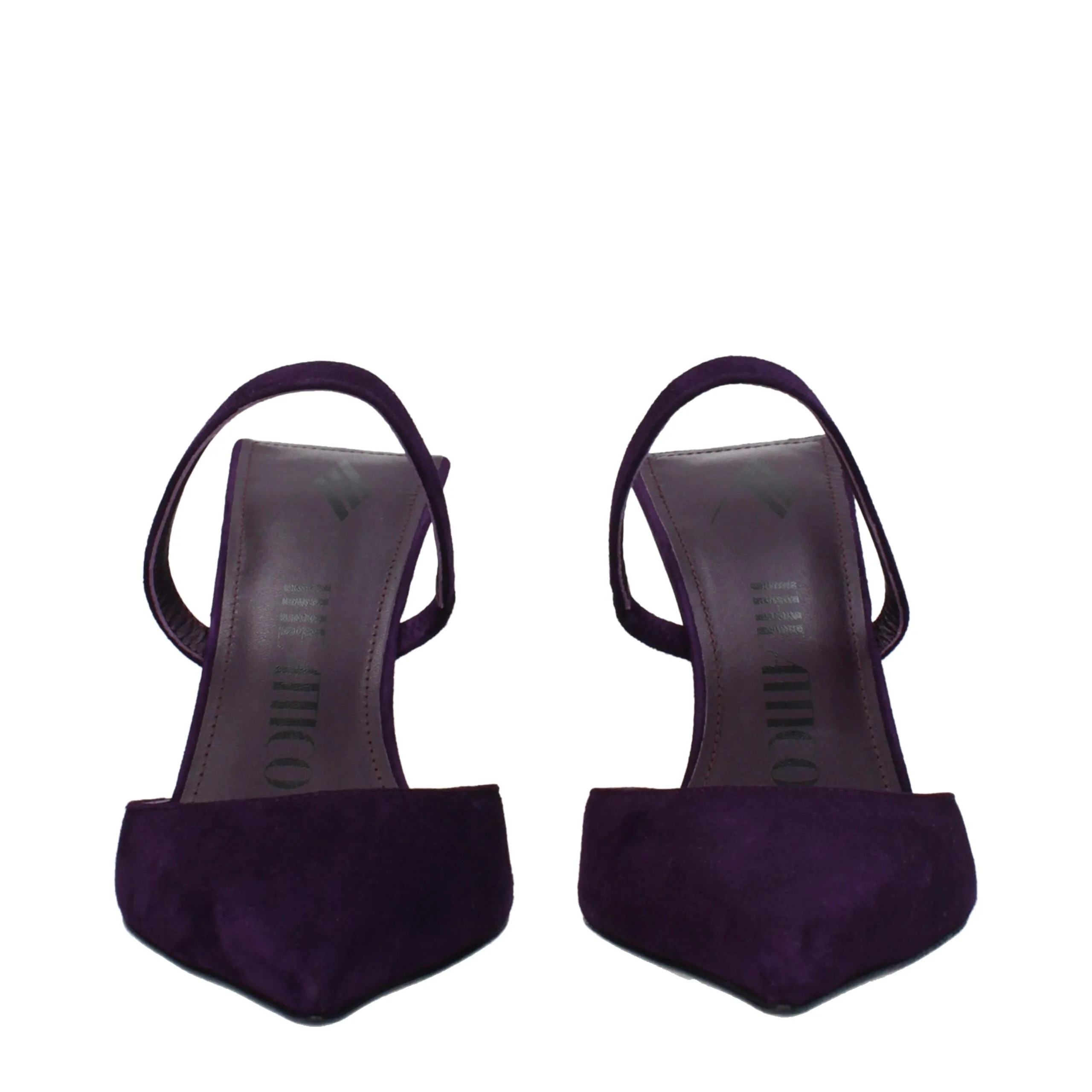 The Attico Purple Leather Stiletto Heel Sandals sold by Siebentaschen product image thumbnail 3