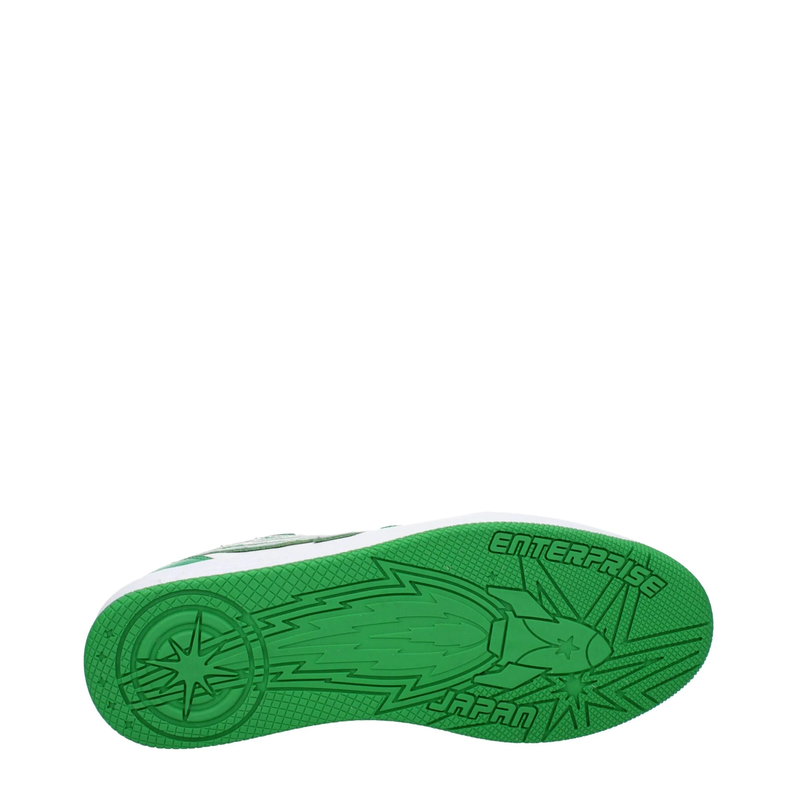Enterprise Japan Green Leather Low Top Sneakers sold by Siebentaschen product image thumbnail 5