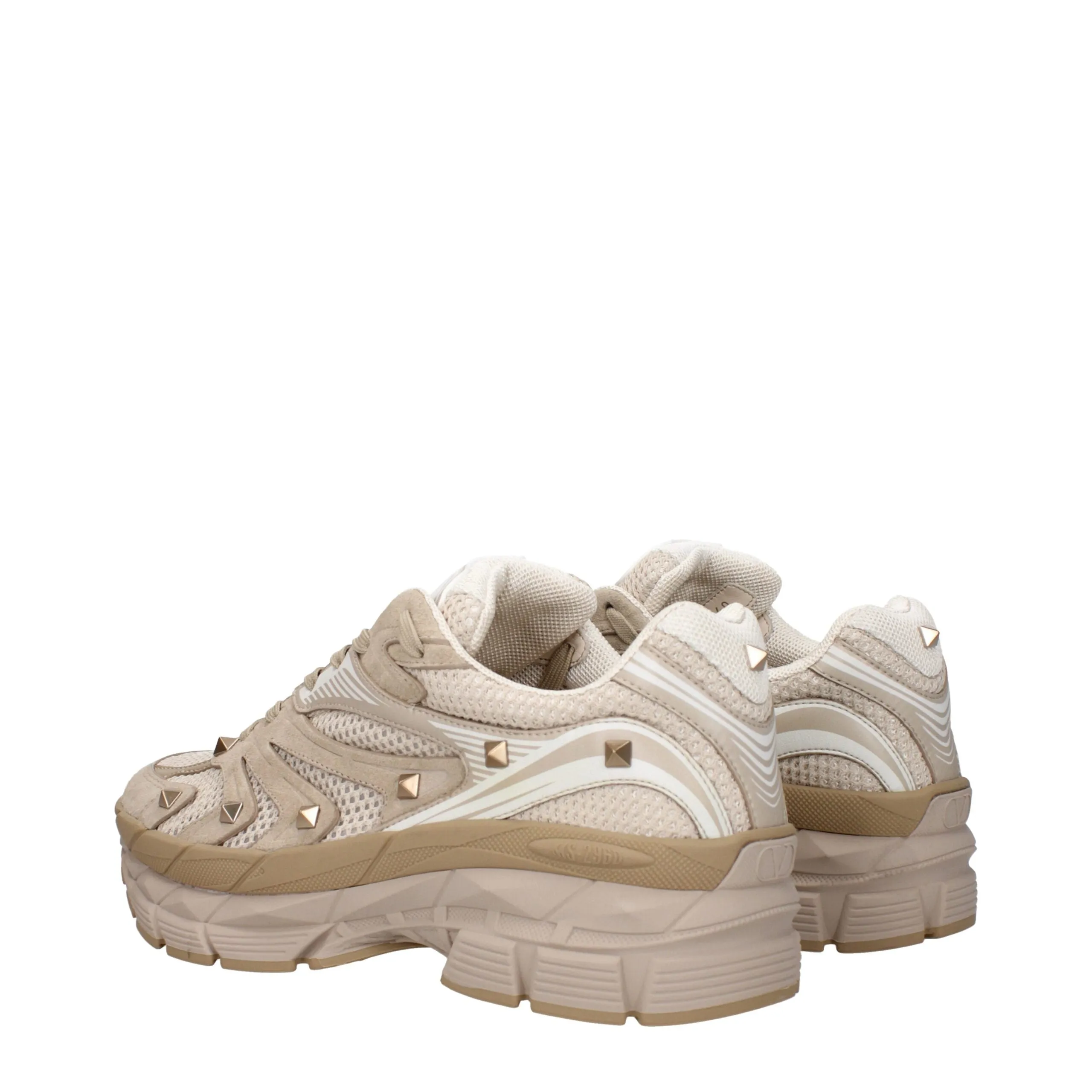 Valentino Garavani Beige Fabric Low Top Sneakers sold by Siebentaschen product image thumbnail 4