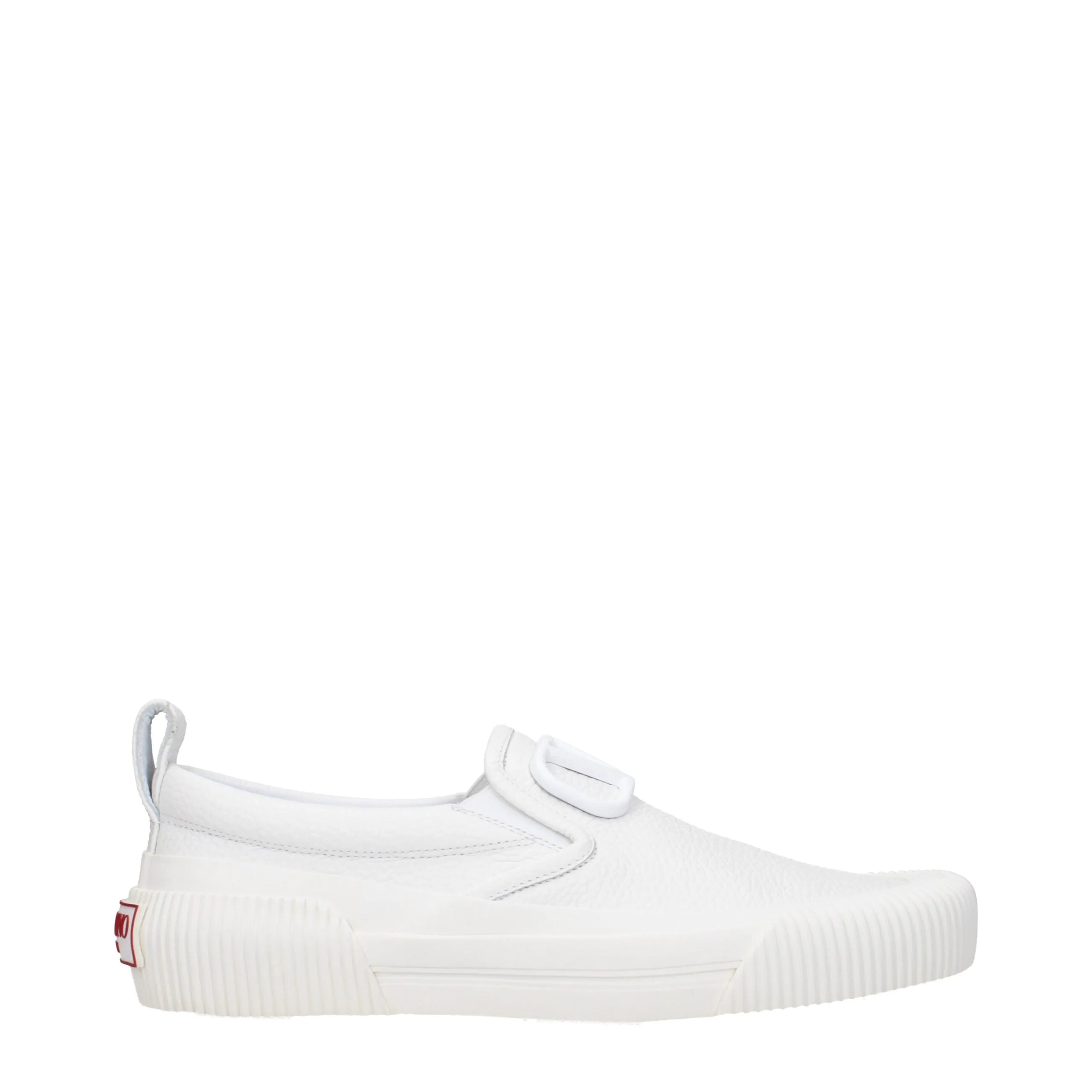 Valentino Garavani White Leather Slip-On Loafers sold by Siebentaschen