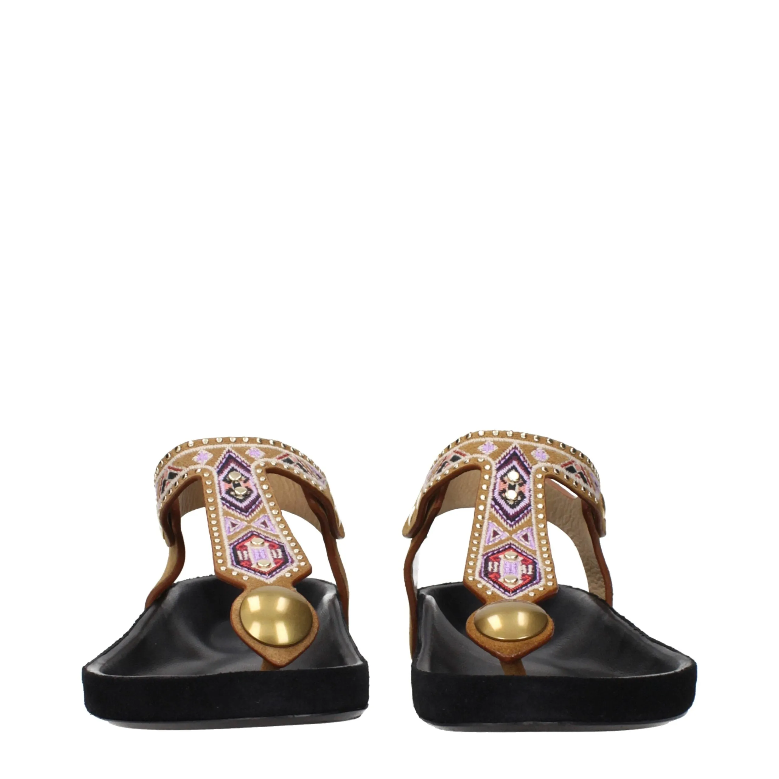 Isabel Marant Beige Leather Flip-Flop Sandals sold by Siebentaschen product image thumbnail 3