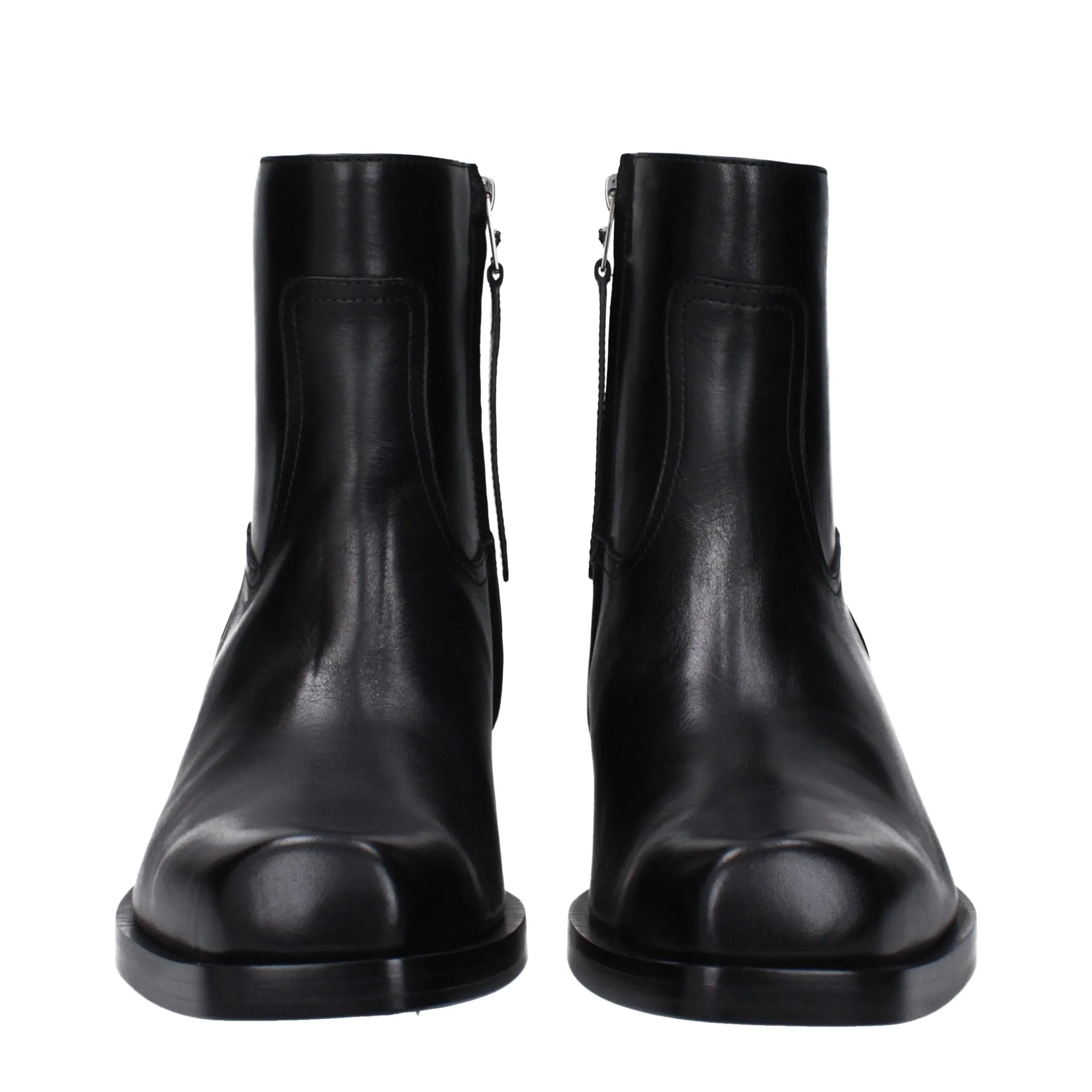 Versace Black Leather Ankle Boots sold by Siebentaschen product image thumbnail 3