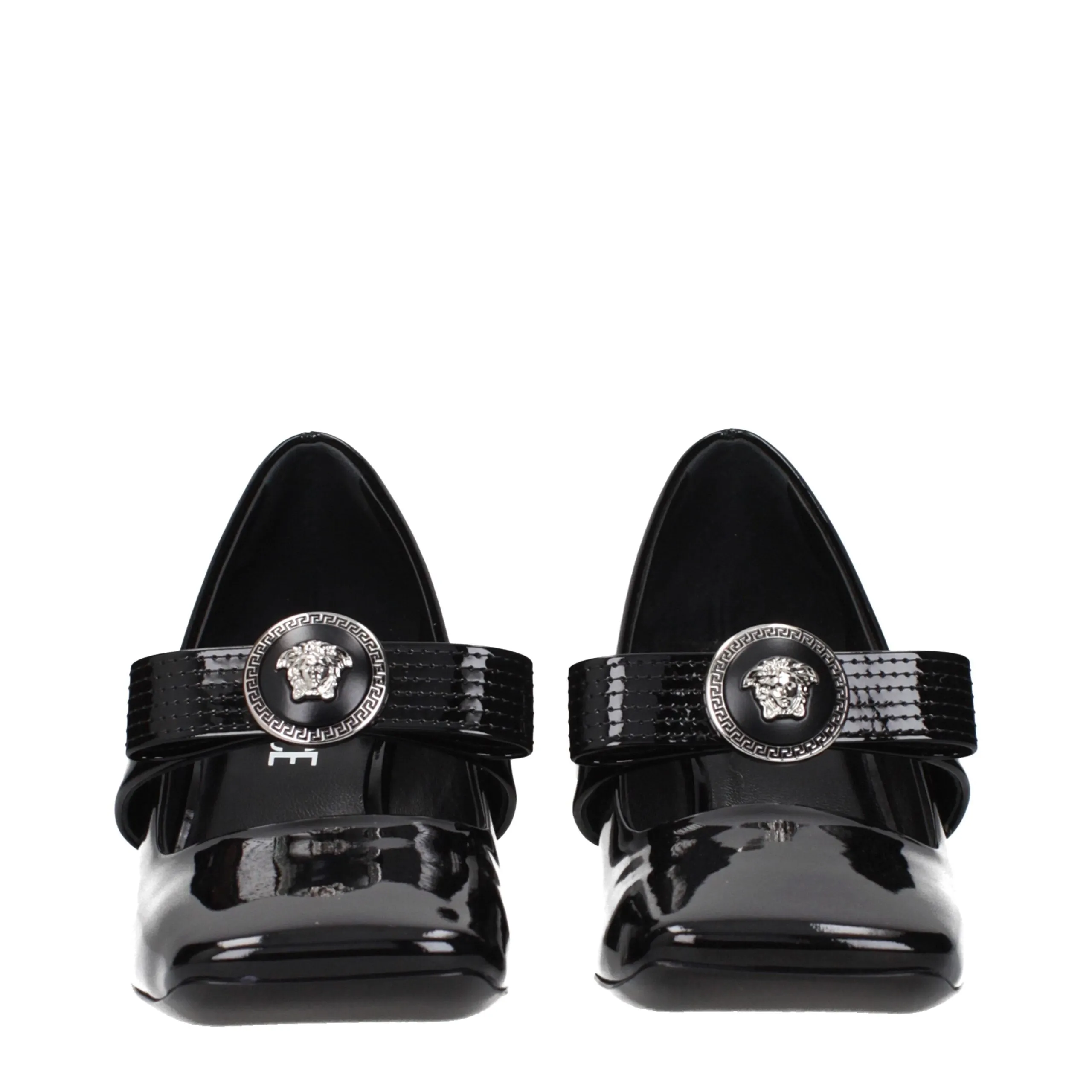 Versace Black Leather Mid Heel Pumps sold by Siebentaschen product image thumbnail 3