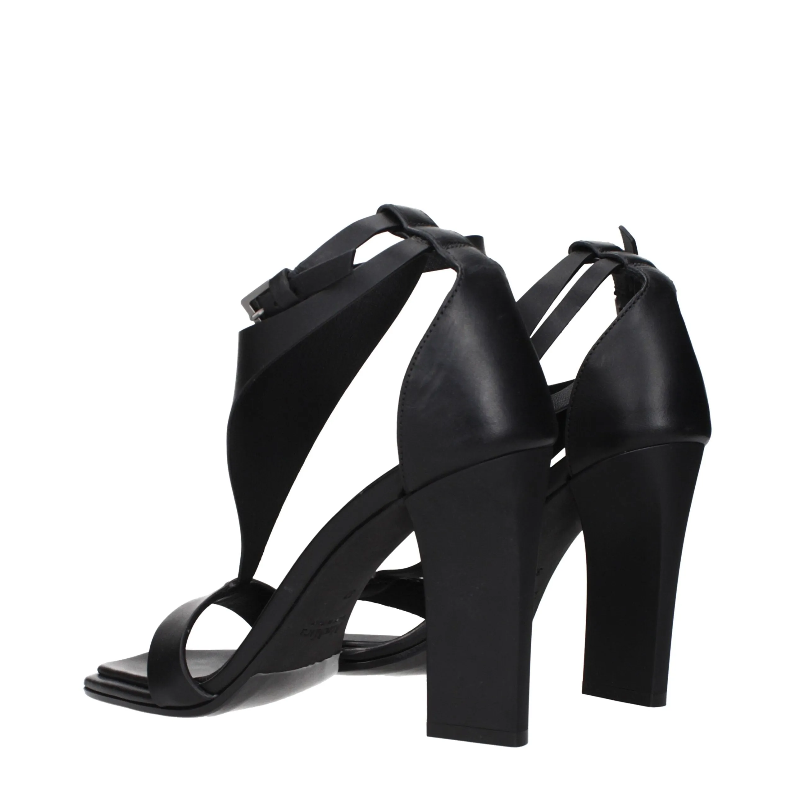 Max Mara Black Leather Stiletto Heel Sandals sold by Siebentaschen product image thumbnail 4
