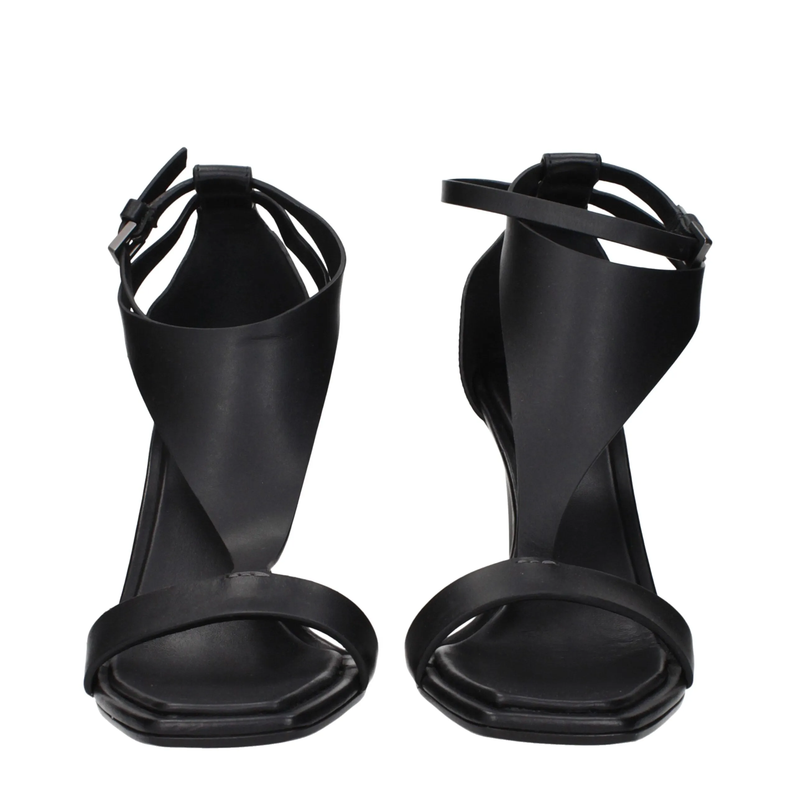 Max Mara Black Leather Stiletto Heel Sandals sold by Siebentaschen product image thumbnail 3