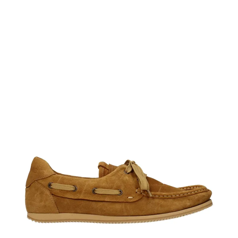 Jacquemus Brown Leather Slip-On Loafers sold by Siebentaschen