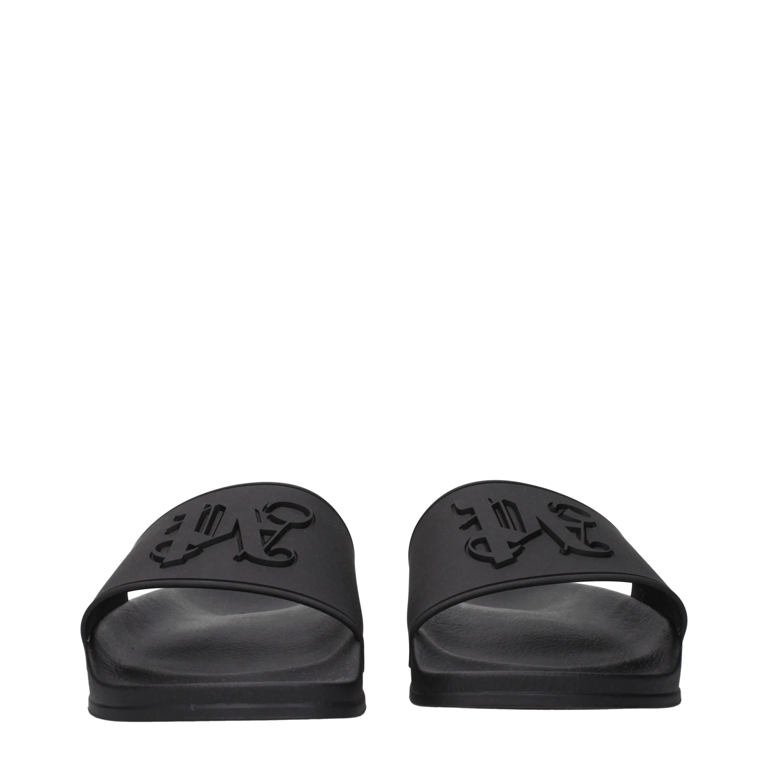 Palm Angels Black Cotton Slippers sold by Siebentaschen product image thumbnail 3