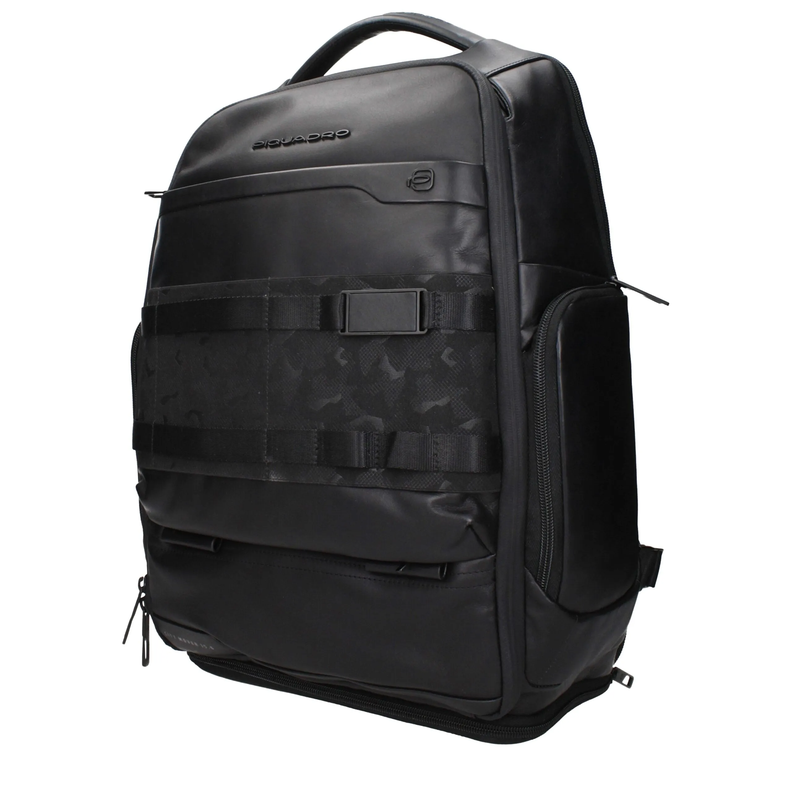 Piquadro Black Leather Backpack sold by Siebentaschen product image thumbnail 2
