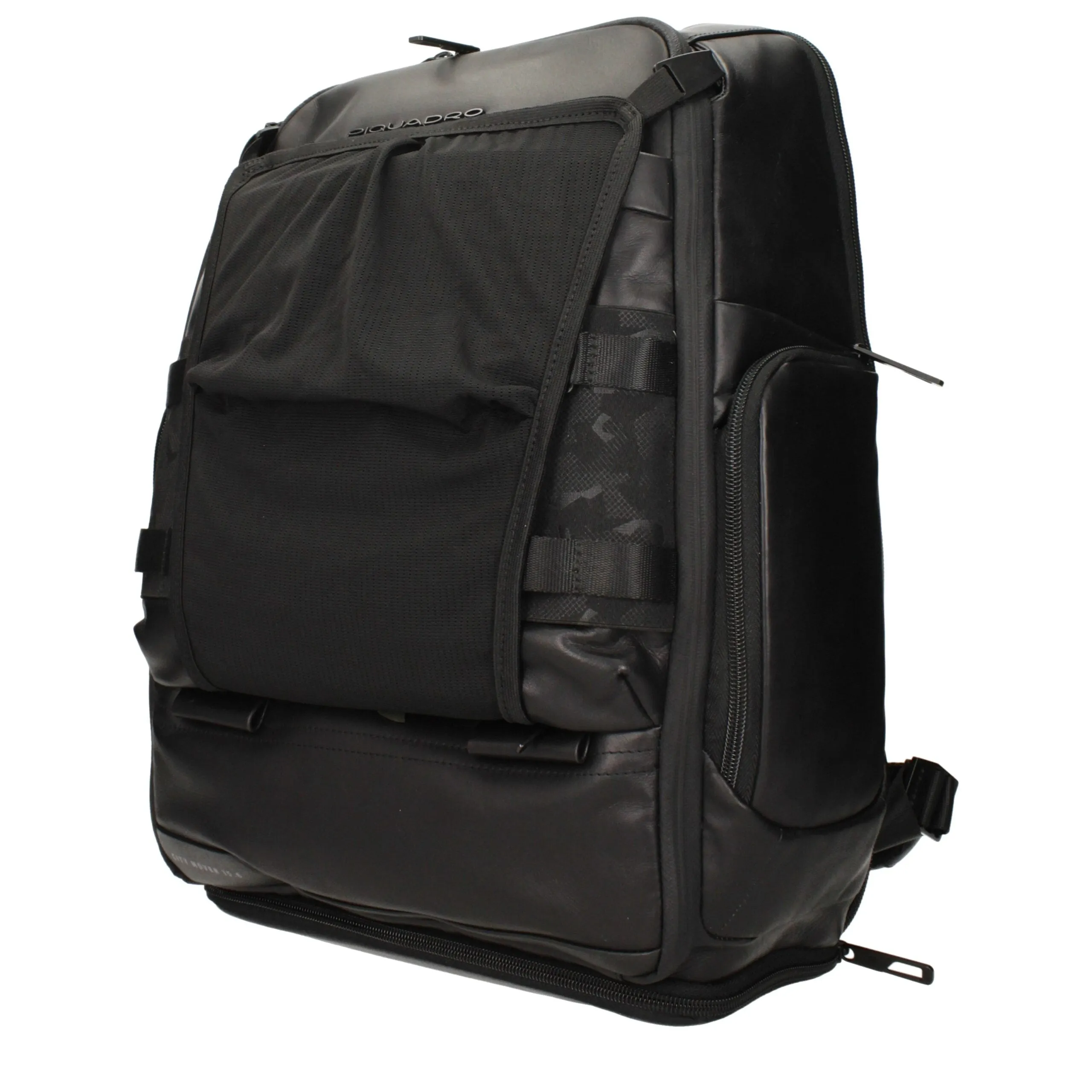 Piquadro Black Leather Backpack sold by Siebentaschen product image thumbnail 3