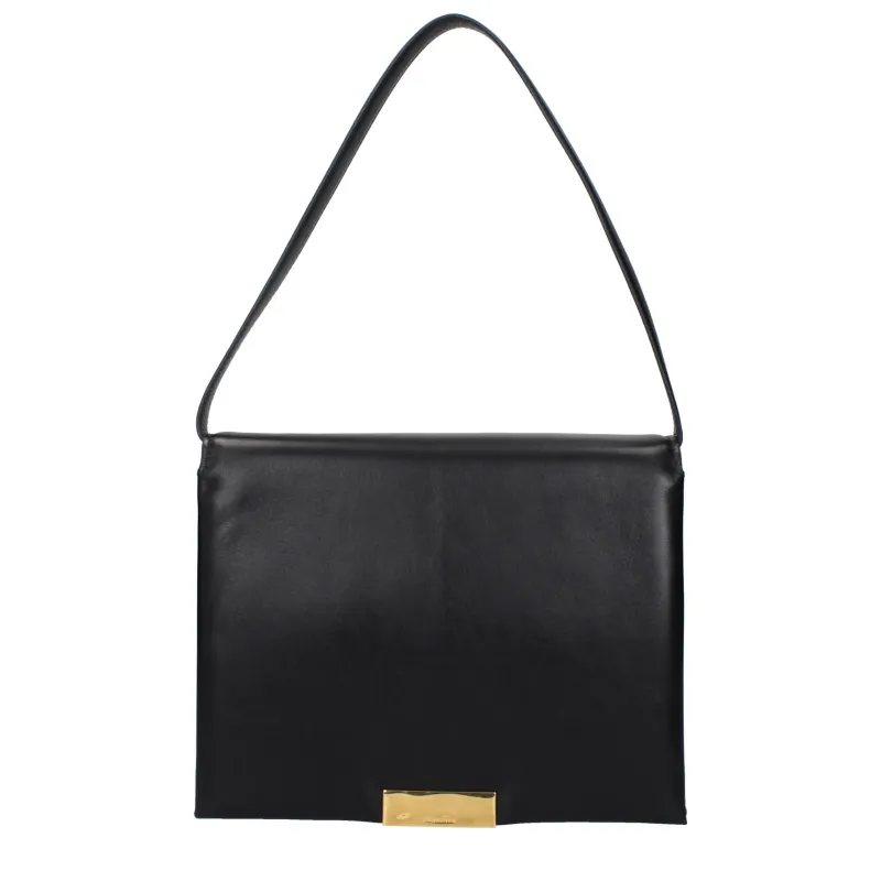 Jil Sander Black Leather Shoulder Bag made by Jil Sander