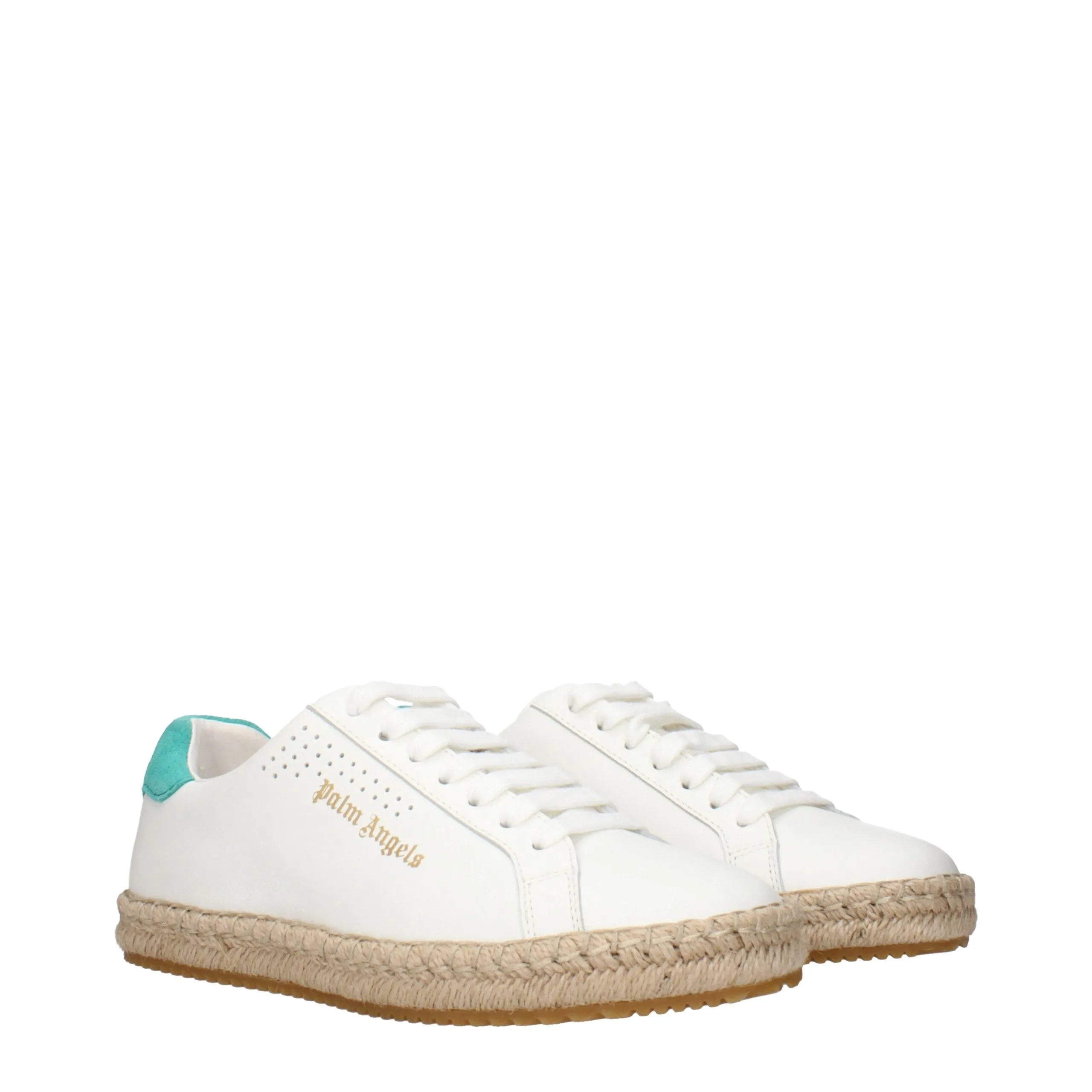 Palm Angels White Leather Low Top Sneakers sold by Siebentaschen product image thumbnail 2