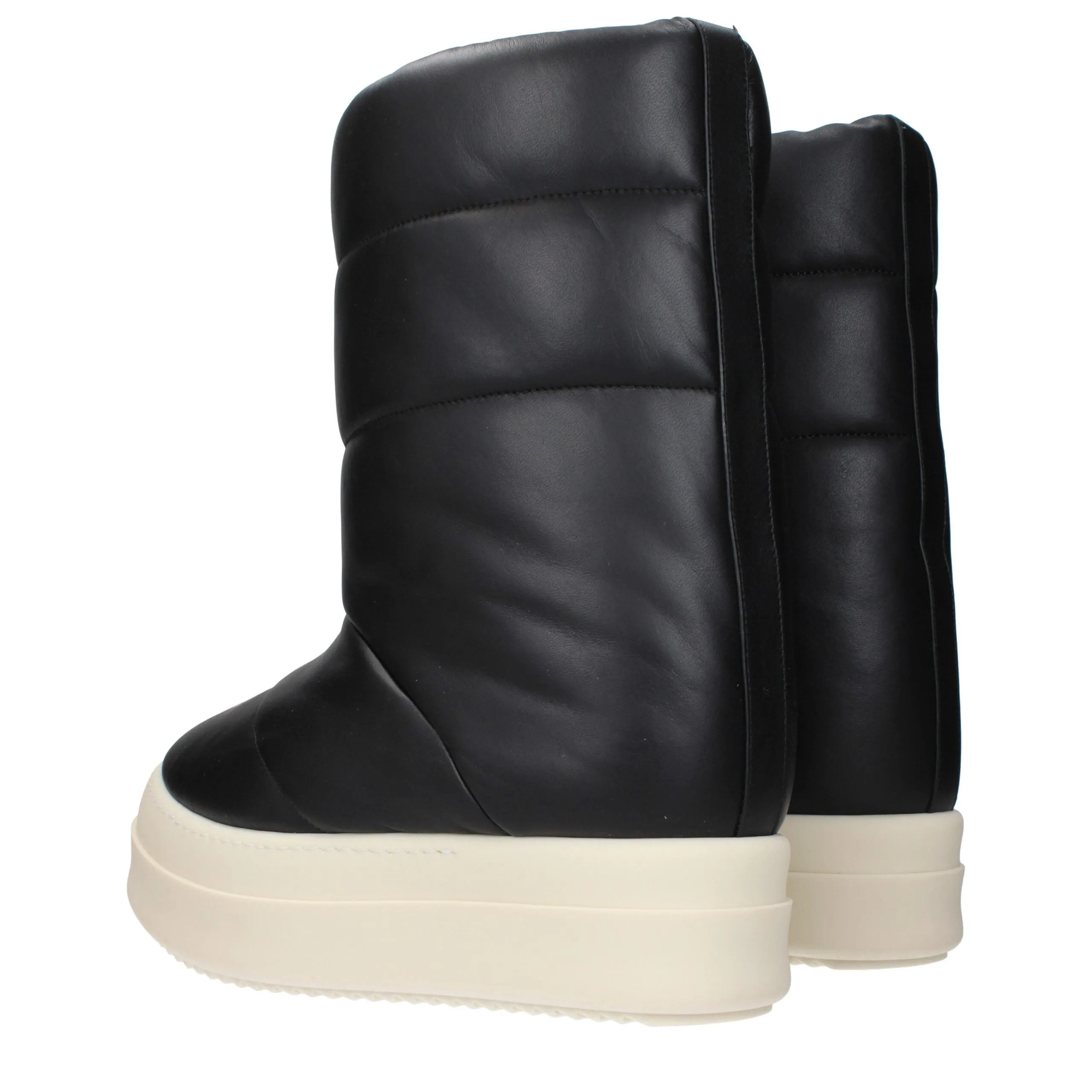 Rick Owens Black Leather Ankle Boots sold by Siebentaschen product image thumbnail 4