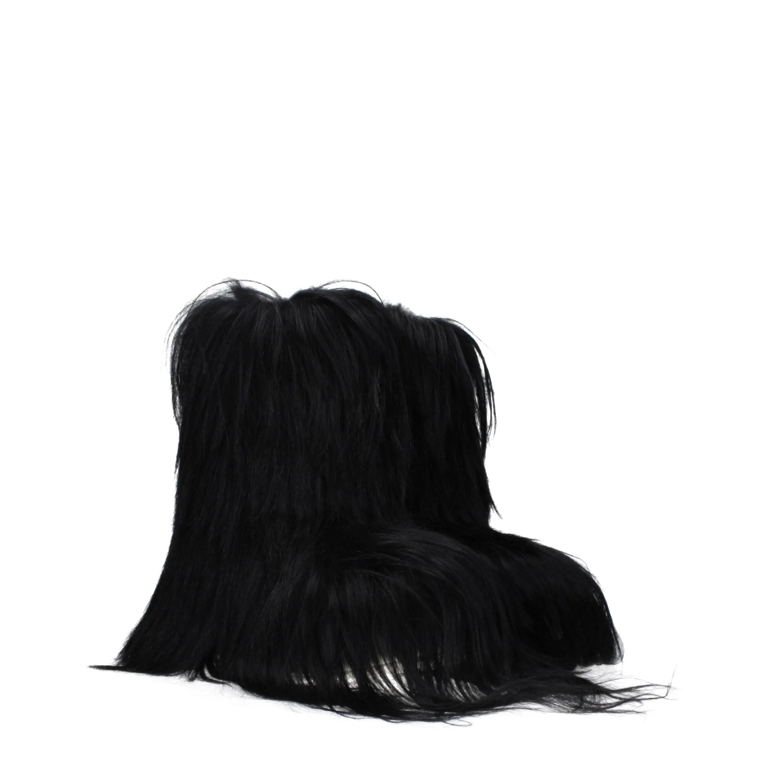 Rick Owens Black Fur Ankle Boots sold by Siebentaschen product image thumbnail 2