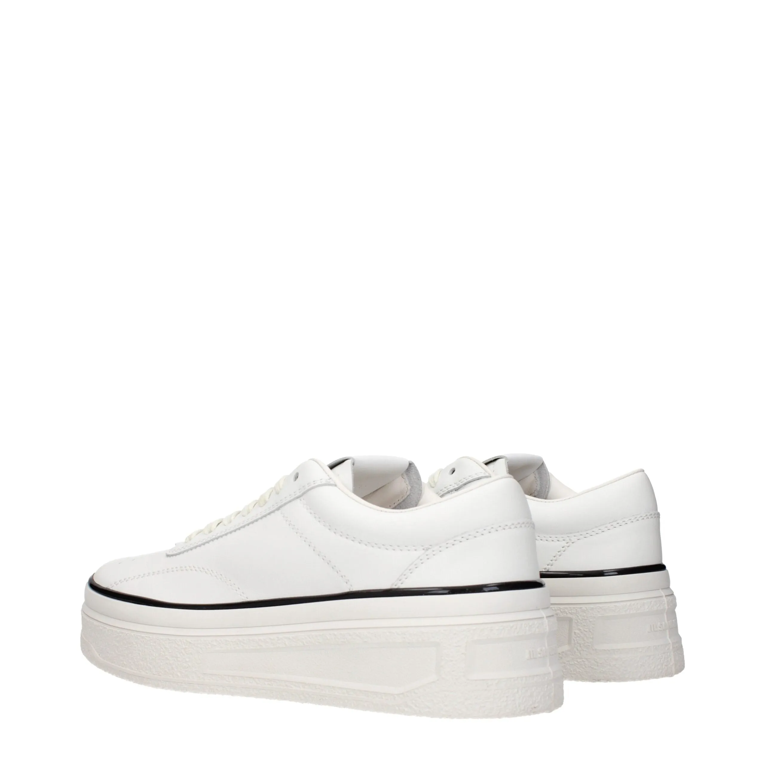 Jil Sander White Leather Platform Sneakers sold by Siebentaschen product image thumbnail 4