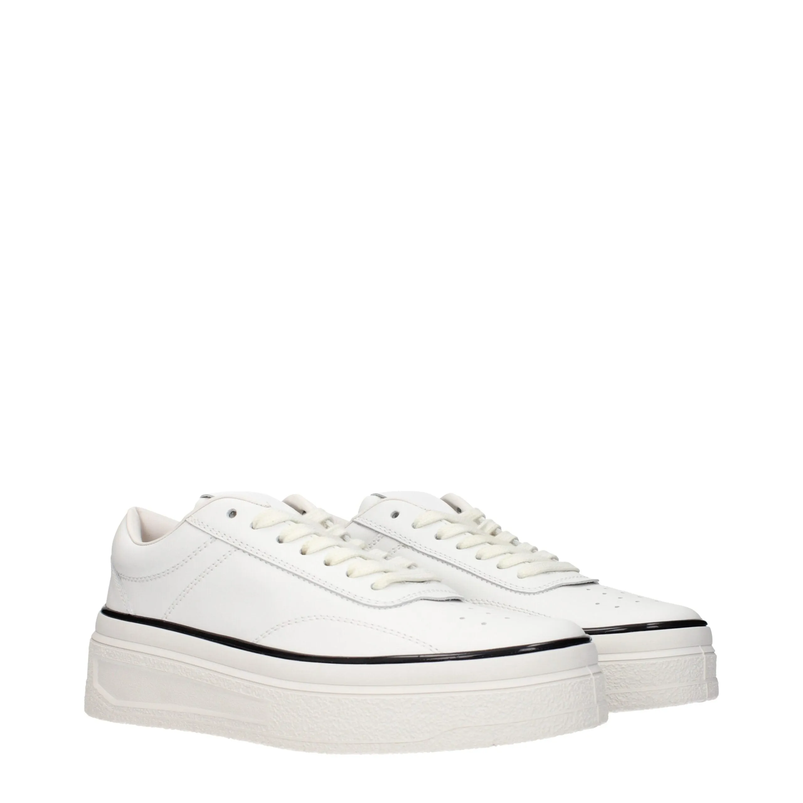 Jil Sander White Leather Platform Sneakers sold by Siebentaschen product image thumbnail 2