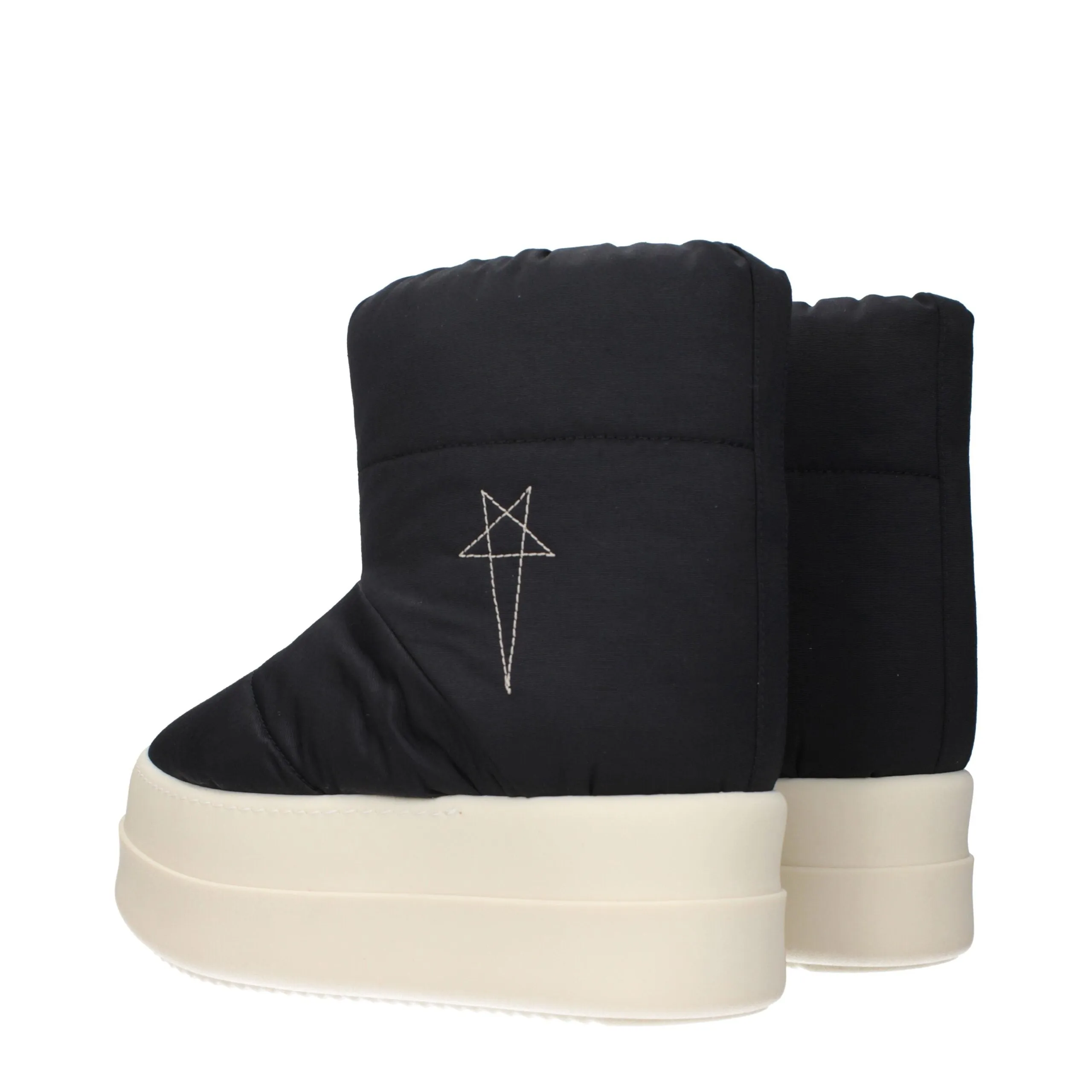 Rick Owens Black Fabric Ankle Boots sold by Siebentaschen product image thumbnail 4
