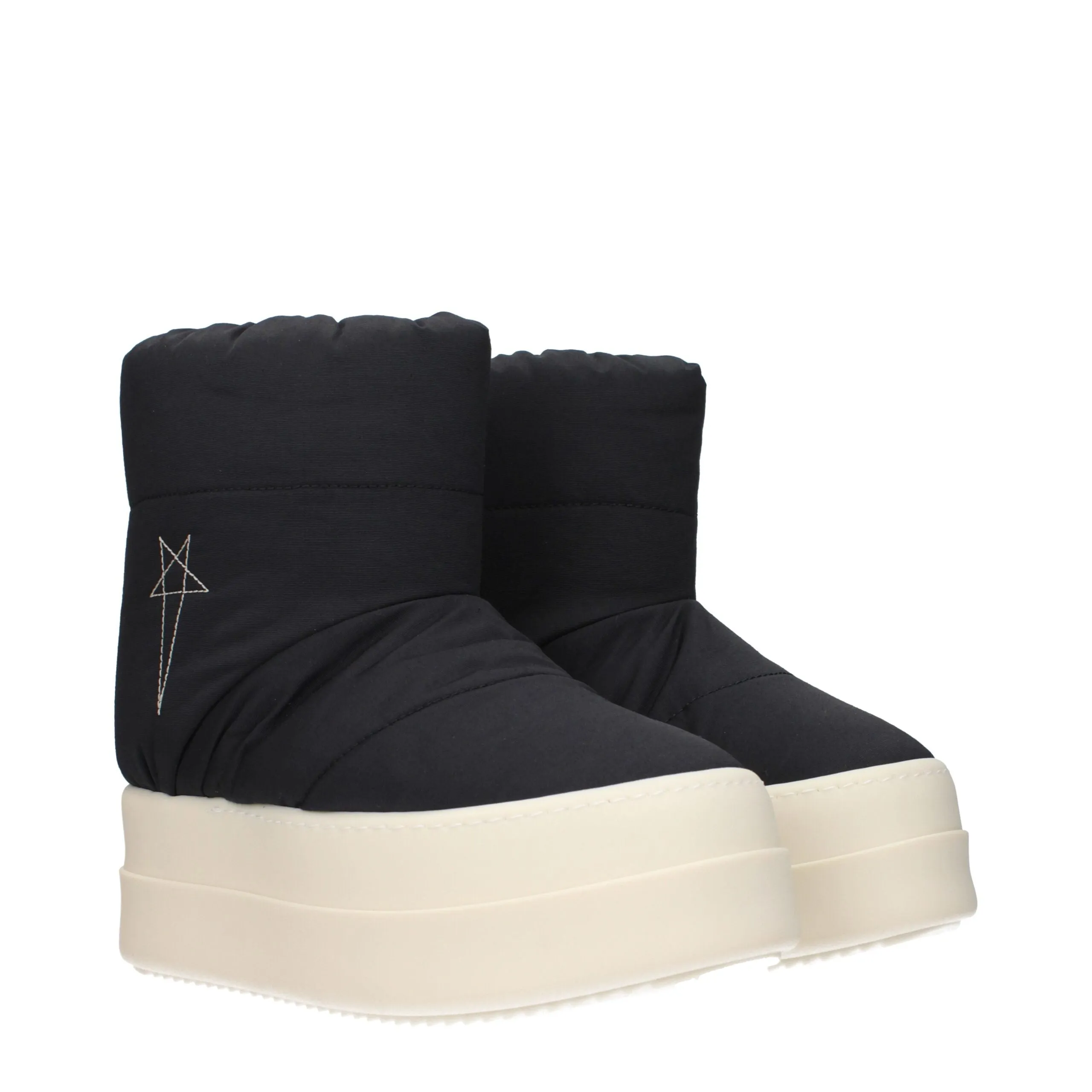 Rick Owens Black Fabric Ankle Boots sold by Siebentaschen product image thumbnail 2