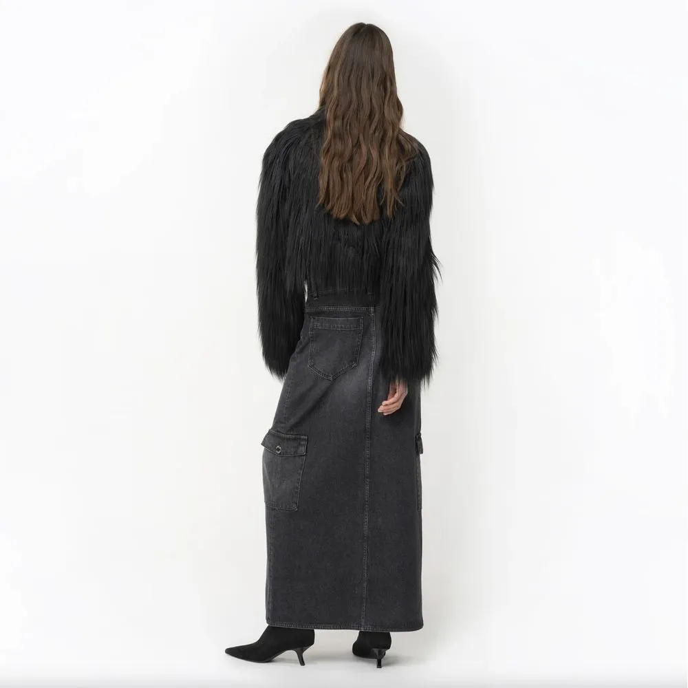 PINKO Black Cotton Skirt sold by Siebentaschen product image thumbnail 4