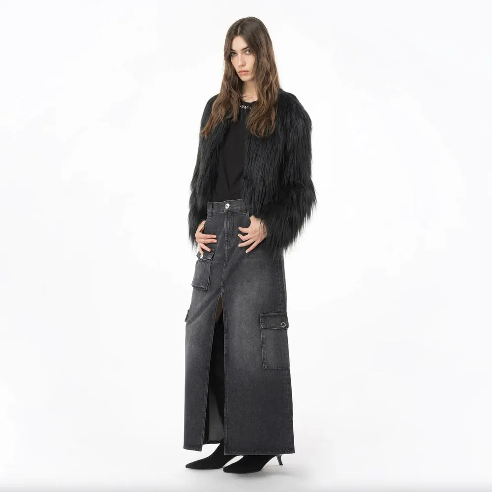 PINKO Black Cotton Skirt sold by Siebentaschen product image thumbnail 5