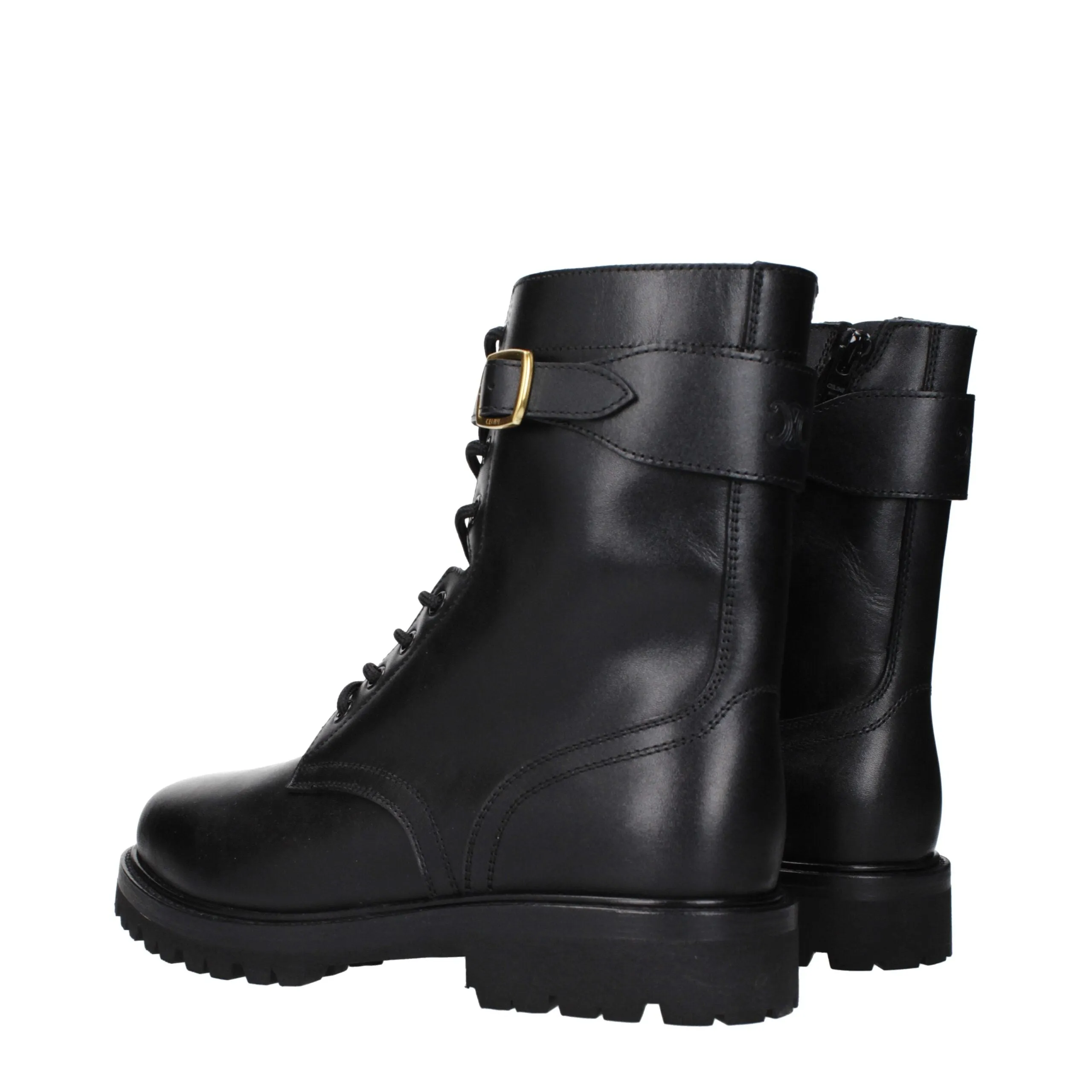 Celine Black Leather Ankle Boots sold by Siebentaschen product image thumbnail 4