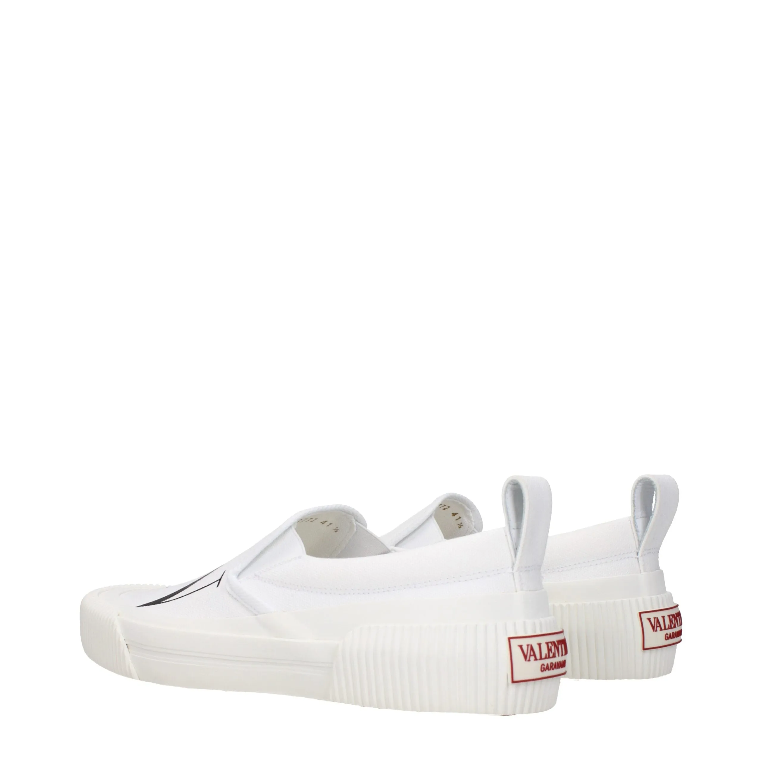 Valentino Garavani White Fabric Slip-On Loafers sold by Siebentaschen product image thumbnail 4