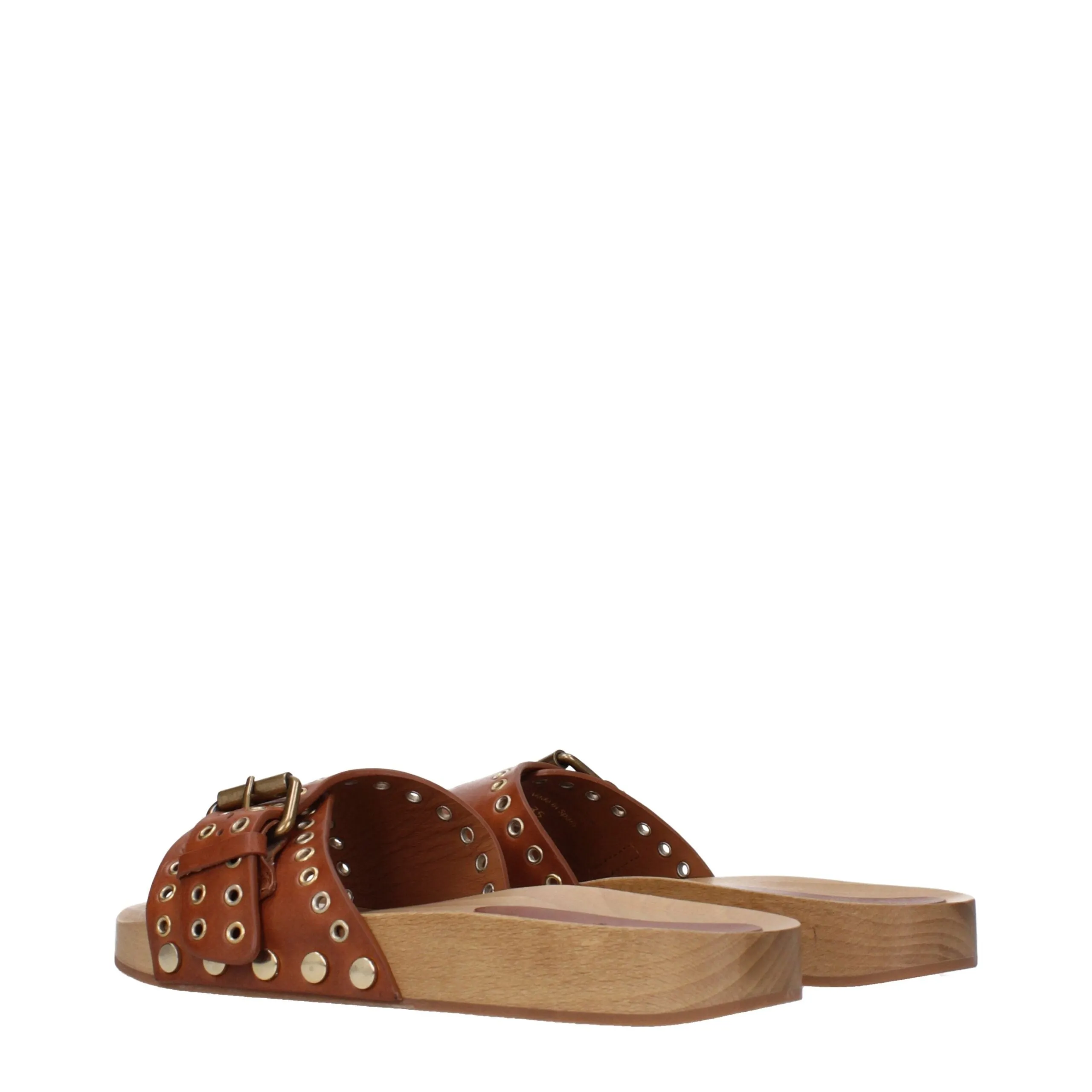 Isabel Marant Brown Leather Slippers sold by Siebentaschen product image thumbnail 4
