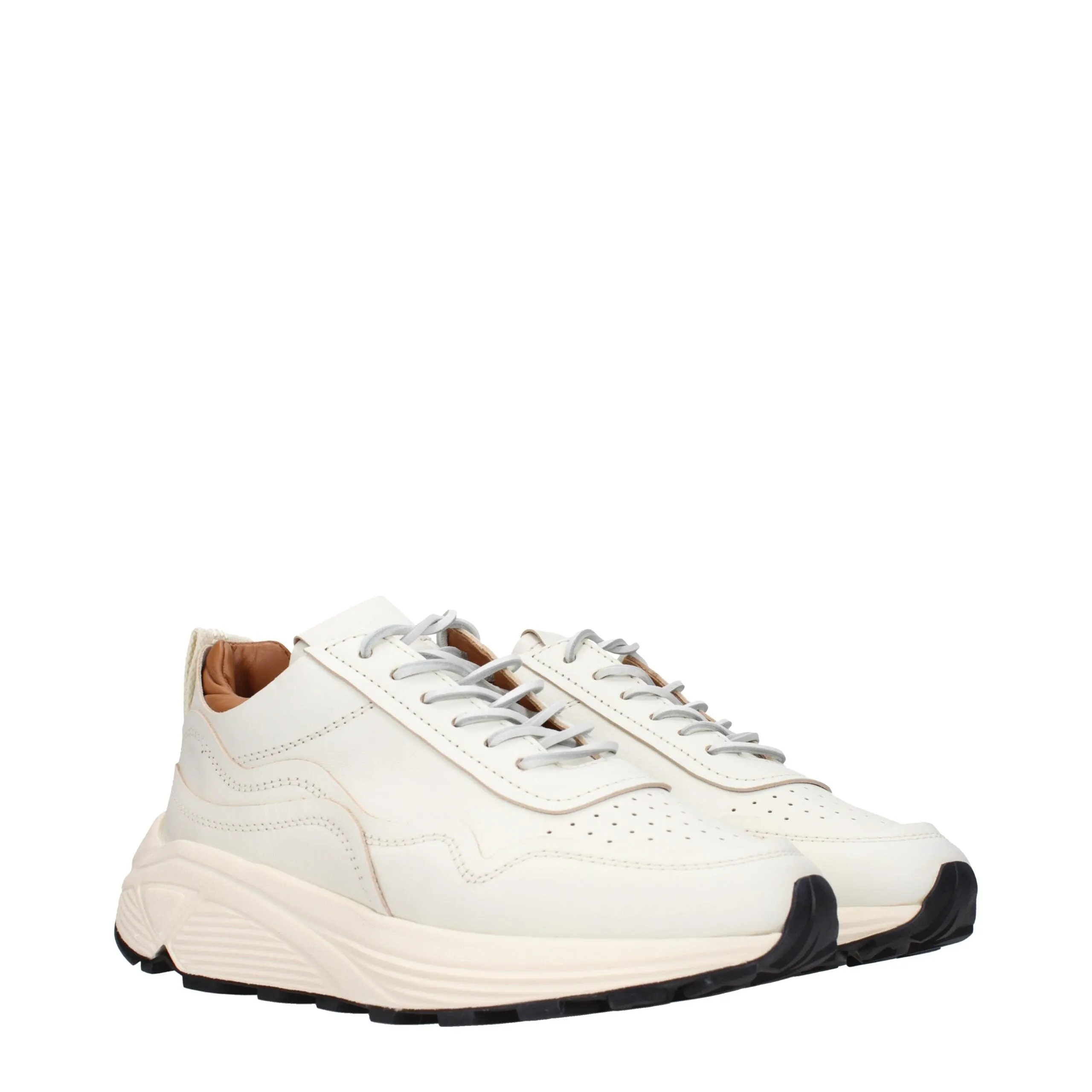 Buttero White Leather Low Top Sneakers sold by Siebentaschen product image thumbnail 2