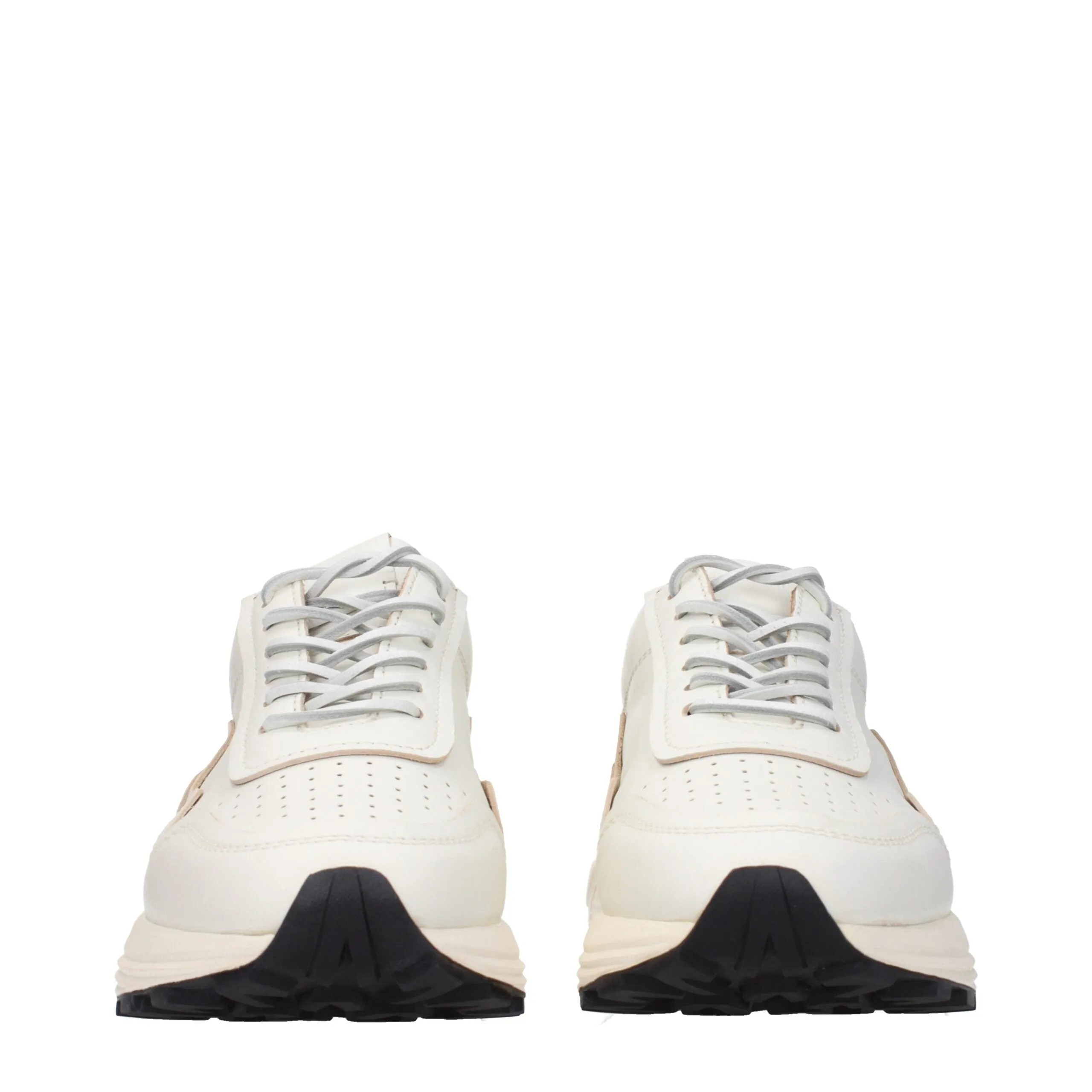 Buttero White Leather Low Top Sneakers sold by Siebentaschen product image thumbnail 3