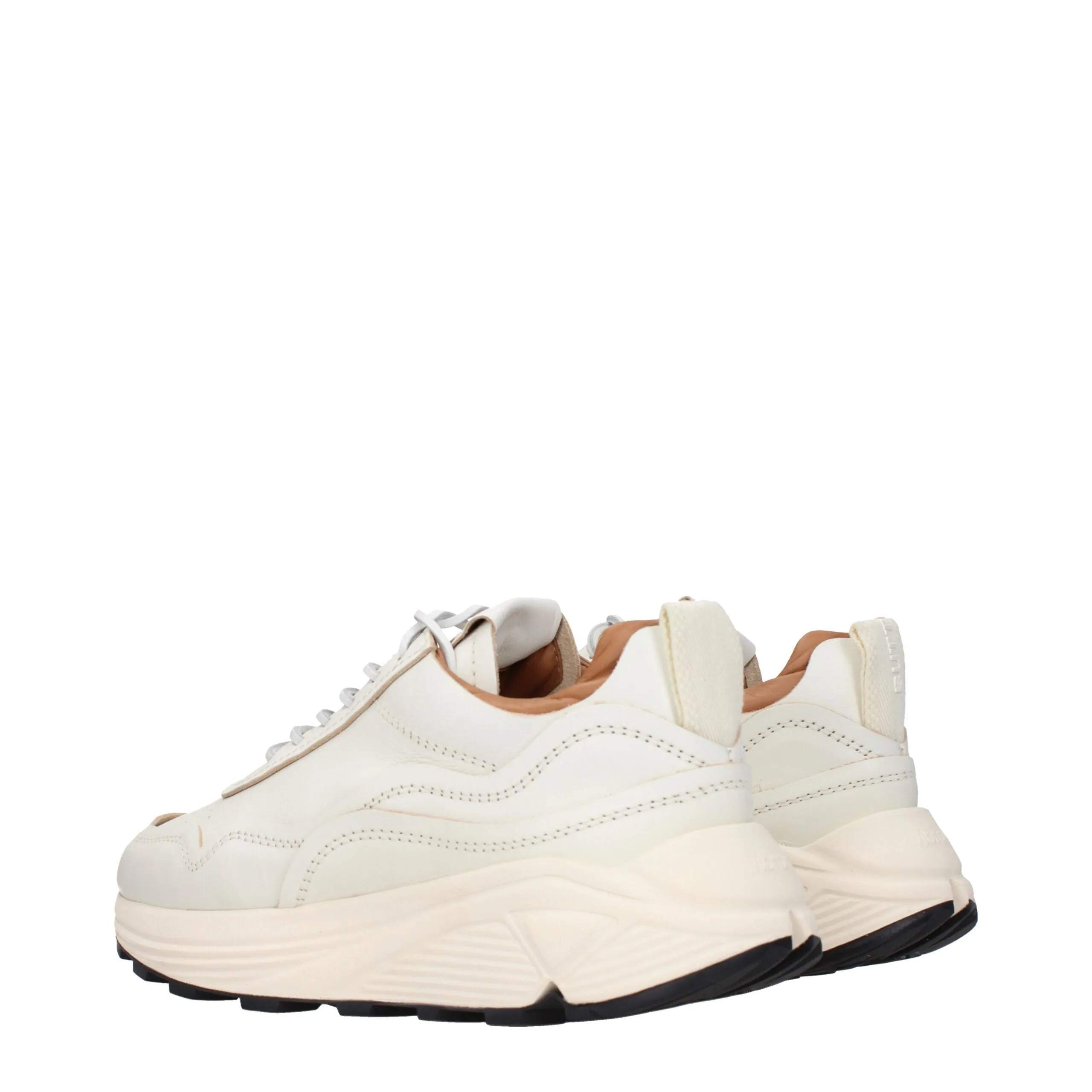 Buttero White Leather Low Top Sneakers sold by Siebentaschen product image thumbnail 4