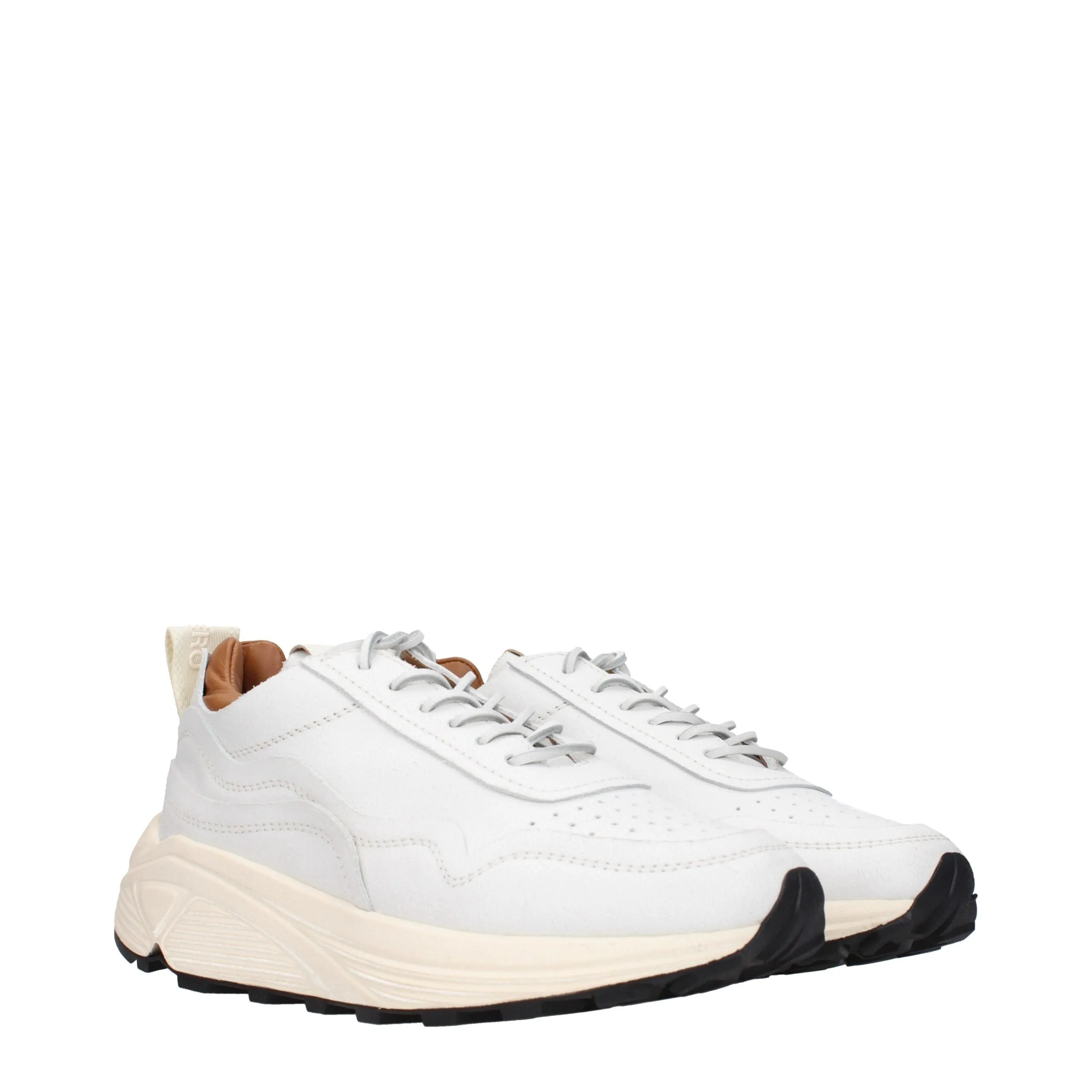 Buttero White Leather Chunky Sneakers sold by Siebentaschen product image thumbnail 2