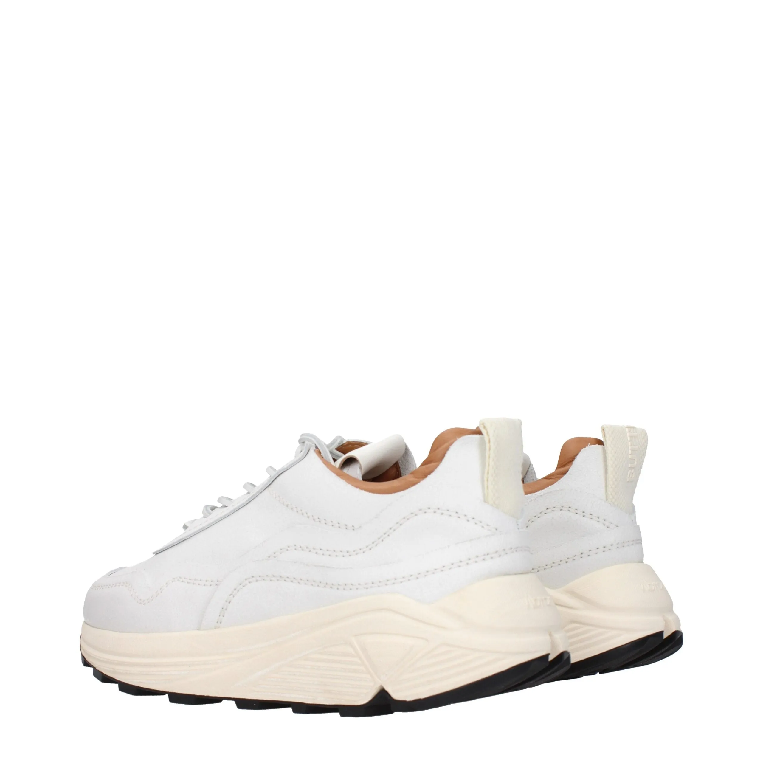 Buttero White Leather Chunky Sneakers sold by Siebentaschen product image thumbnail 4