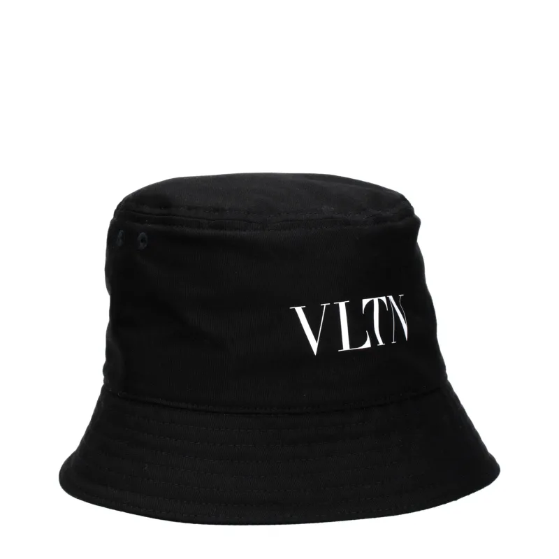 Valentino Garavani Black Cotton Bucket Hat made by Valentino Garavani