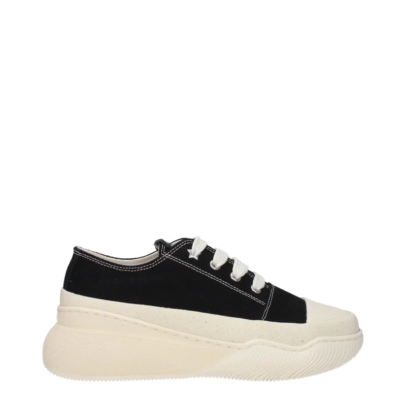 Stella McCartney Black Fabric Chunky Sneakers sold by Siebentaschen