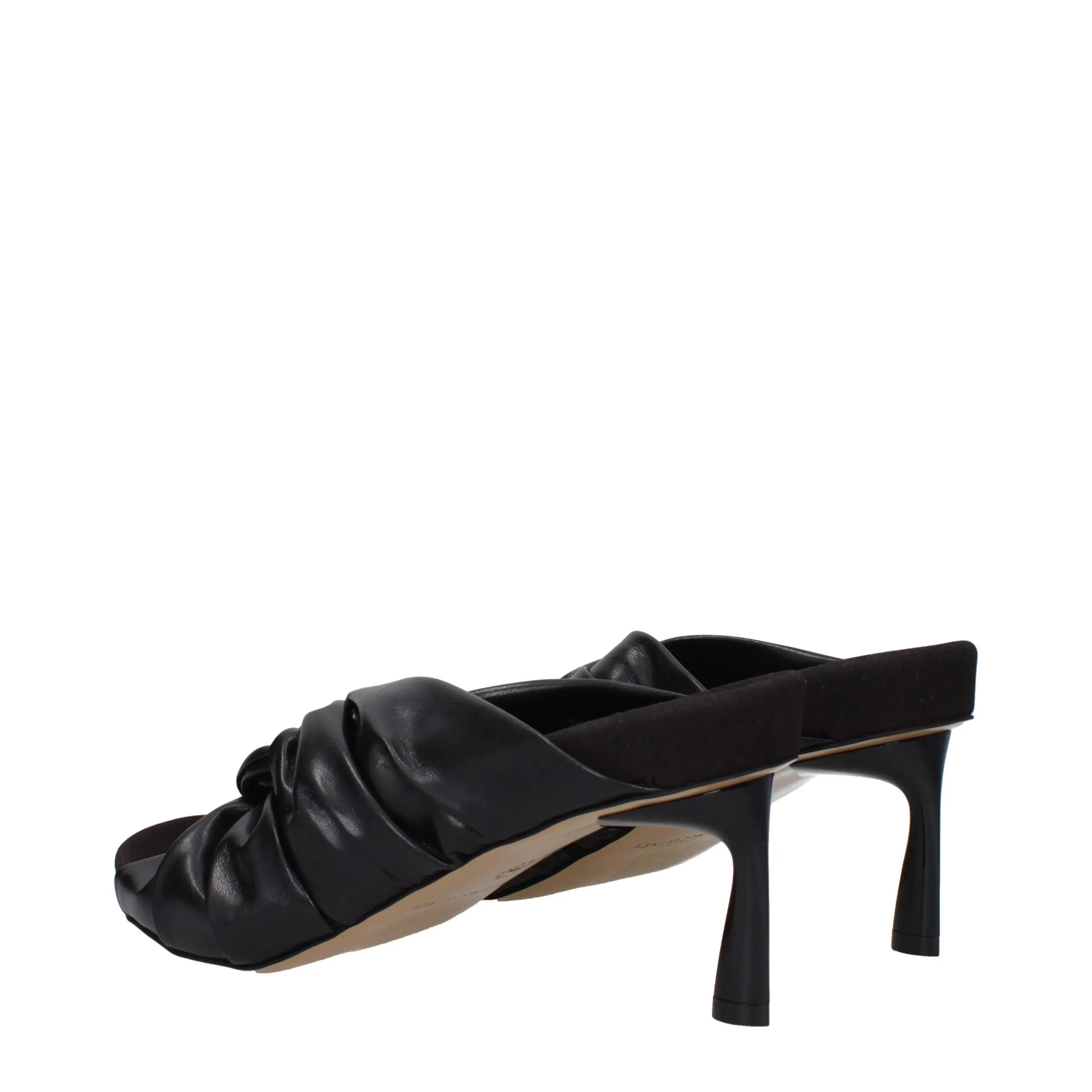 Stella McCartney Black Leather Stiletto Heel Sandals sold by Siebentaschen product image thumbnail 4